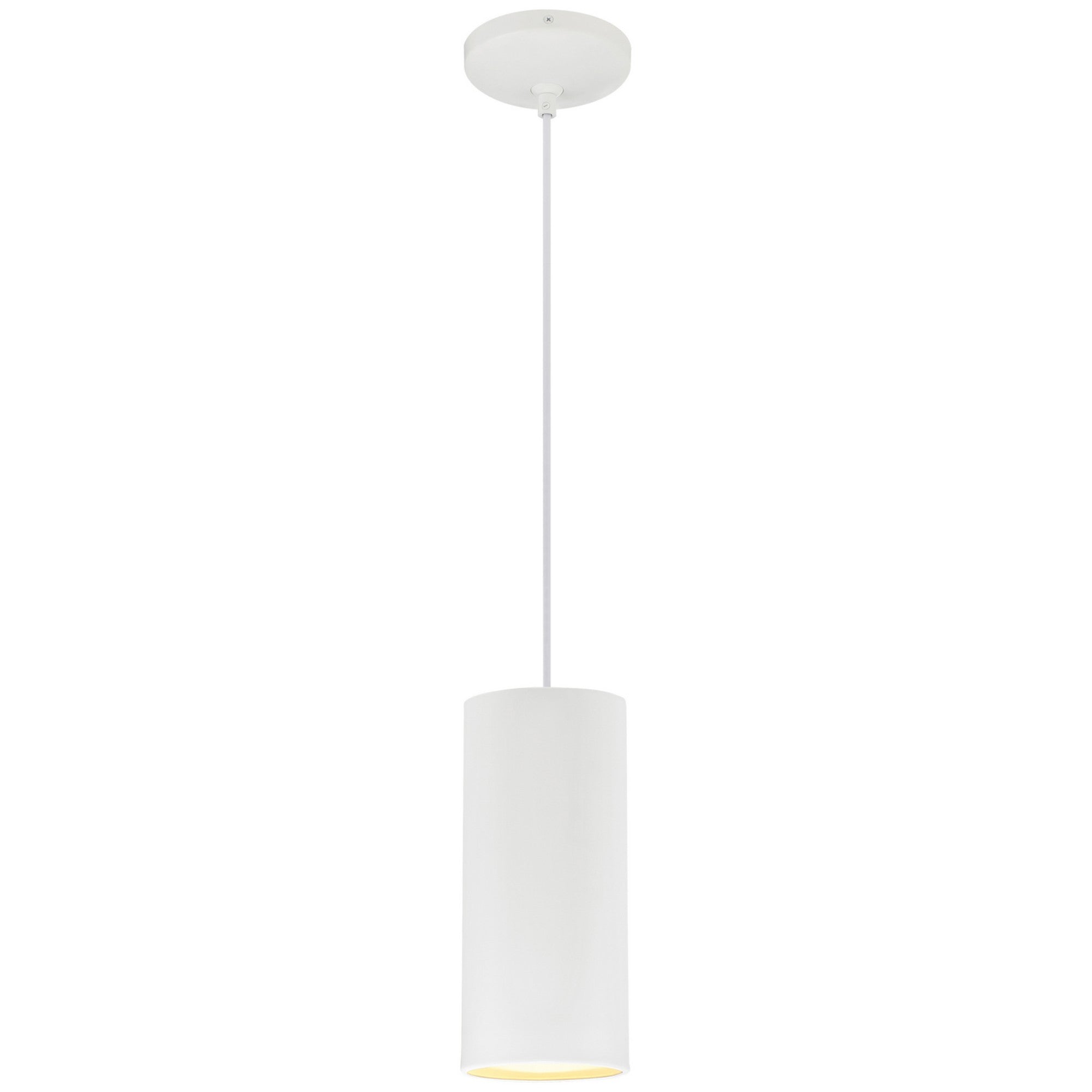 Pilson 11" Pendant, Matte White Finish, Cord