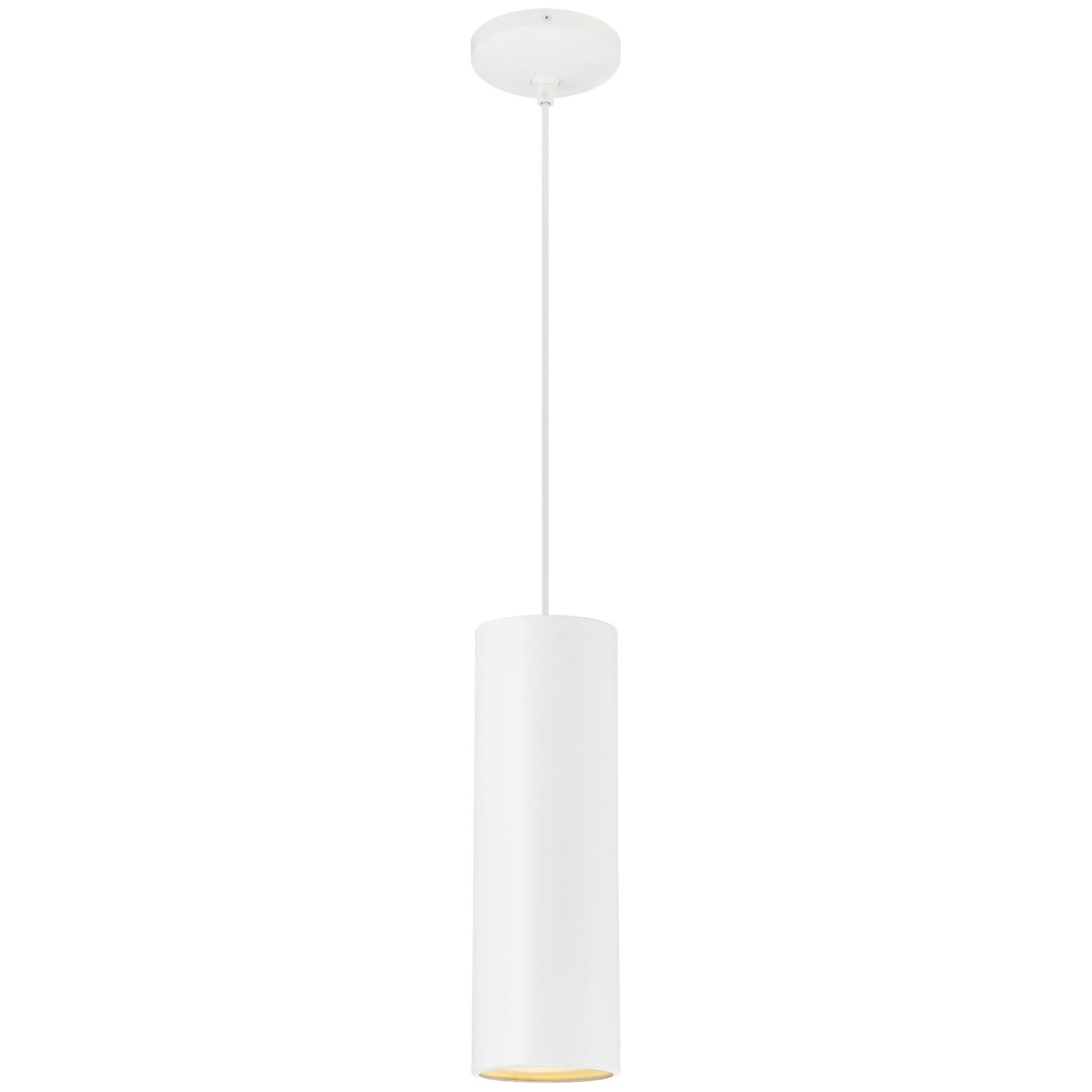 Pilson 15" LED Pendant, Matte White Finish, Cord