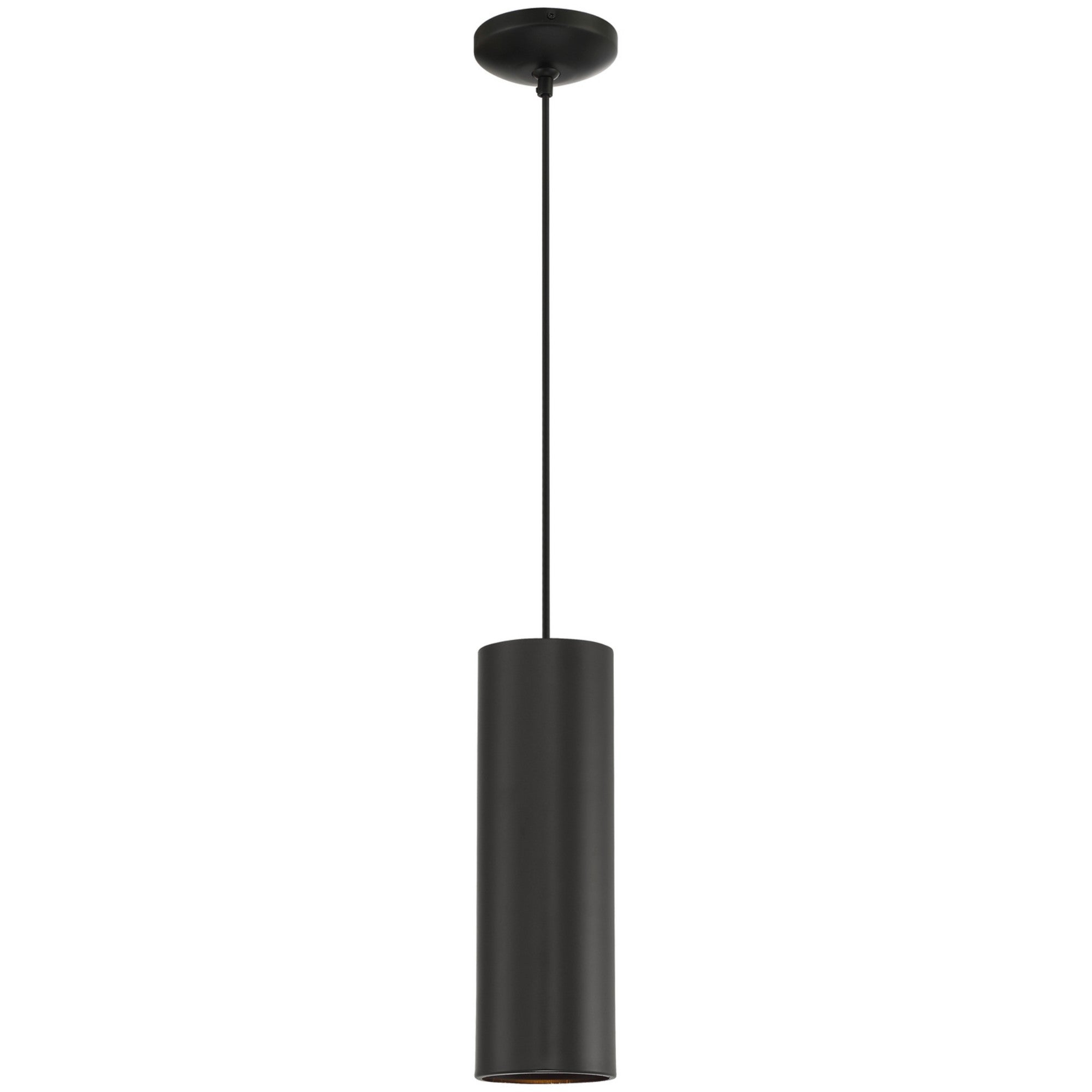 Pilson 15" Pendant, Matte Black Finish, Cord