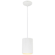 Pilson XL 7" LED Pendant, Matte White Finish, Cord - Bees Lighting