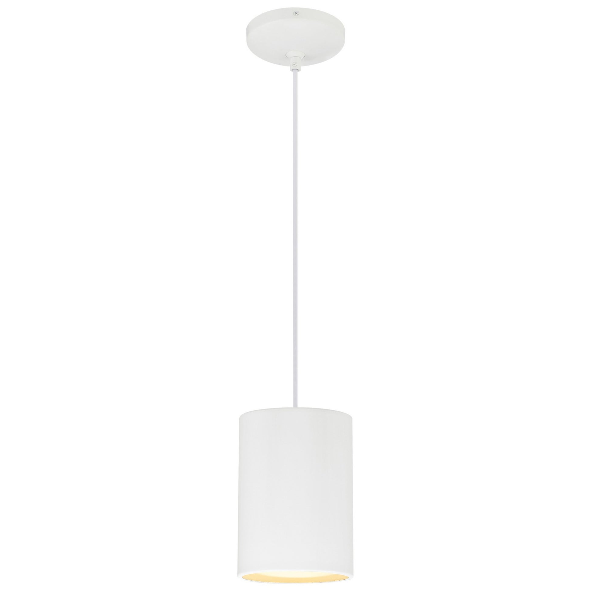 Pilson XL 7" LED Pendant, Matte White Finish, Cord - Bees Lighting