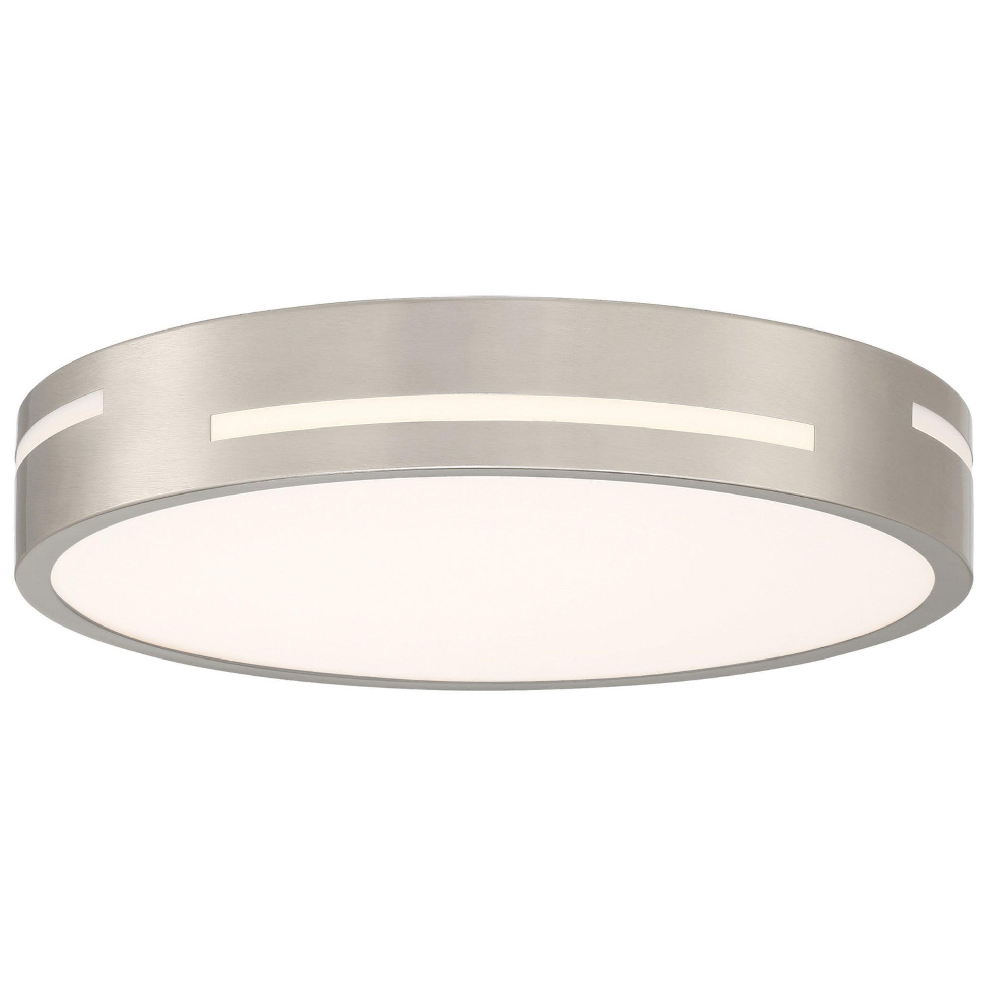 Harmony 15" LED Flush Mount, Brushed Steel Finish - Bees Lighting