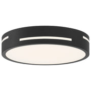 Harmony 15" LED Flush Mount, Matte Black Finish