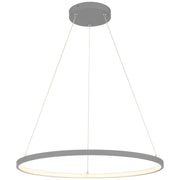Anello 16" LED Pendant, Gray Finish - Bees Lighting