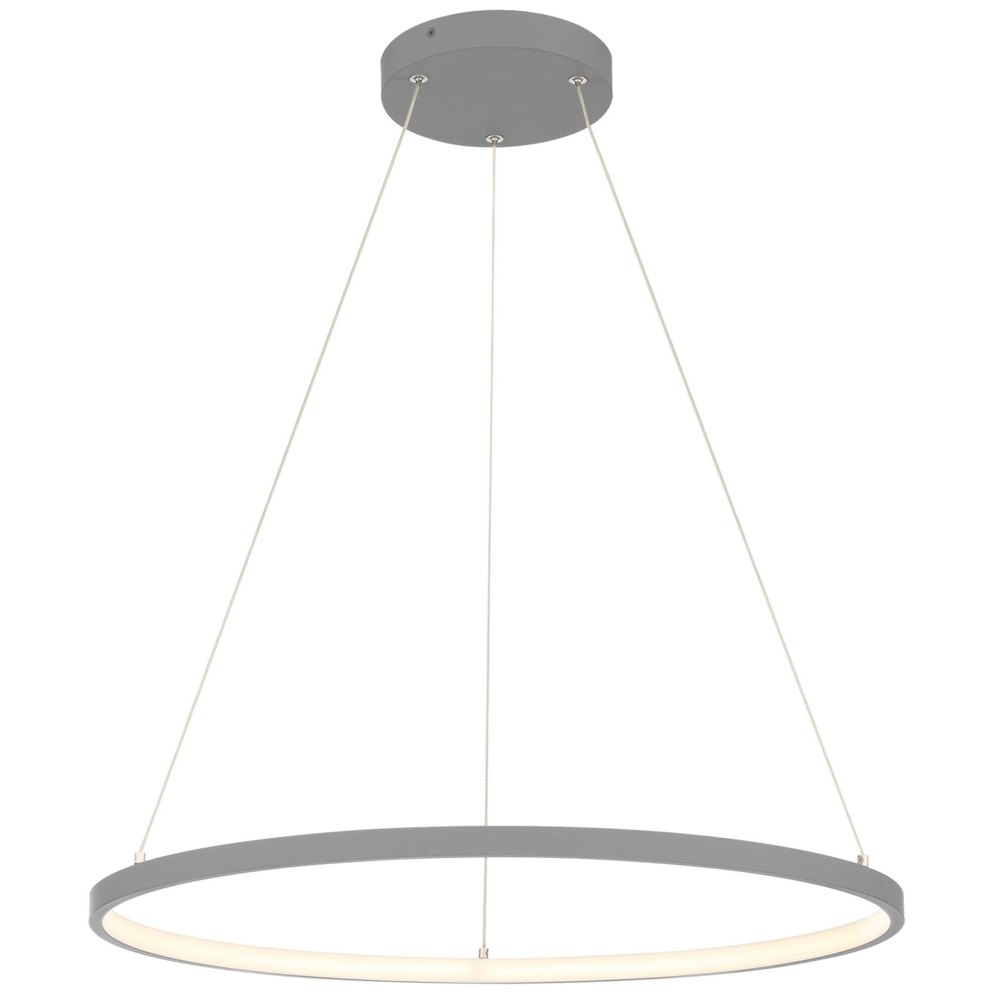 Anello 16" LED Pendant, Gray Finish - Bees Lighting