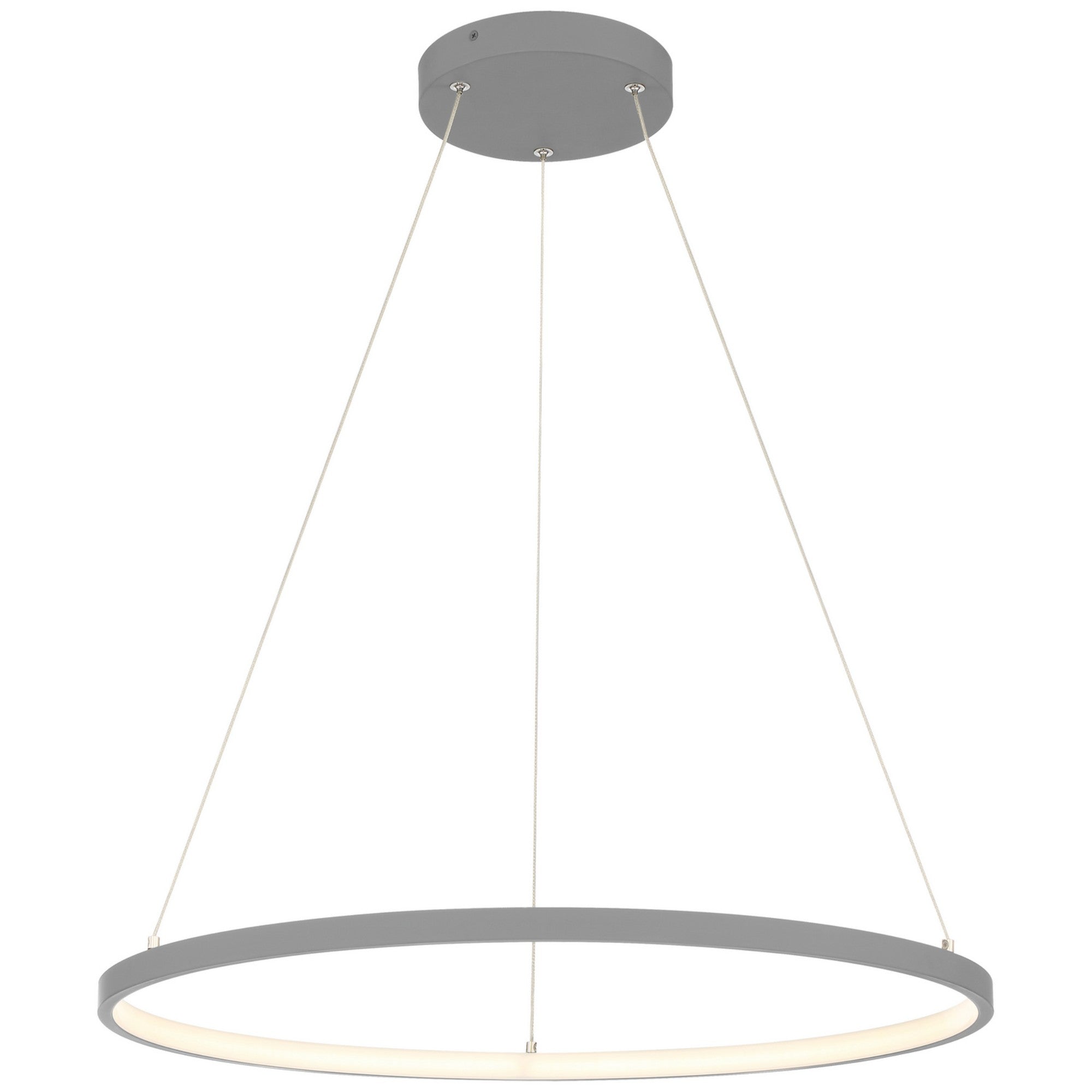 Anello 16" LED Pendant, Gray Finish - Bees Lighting