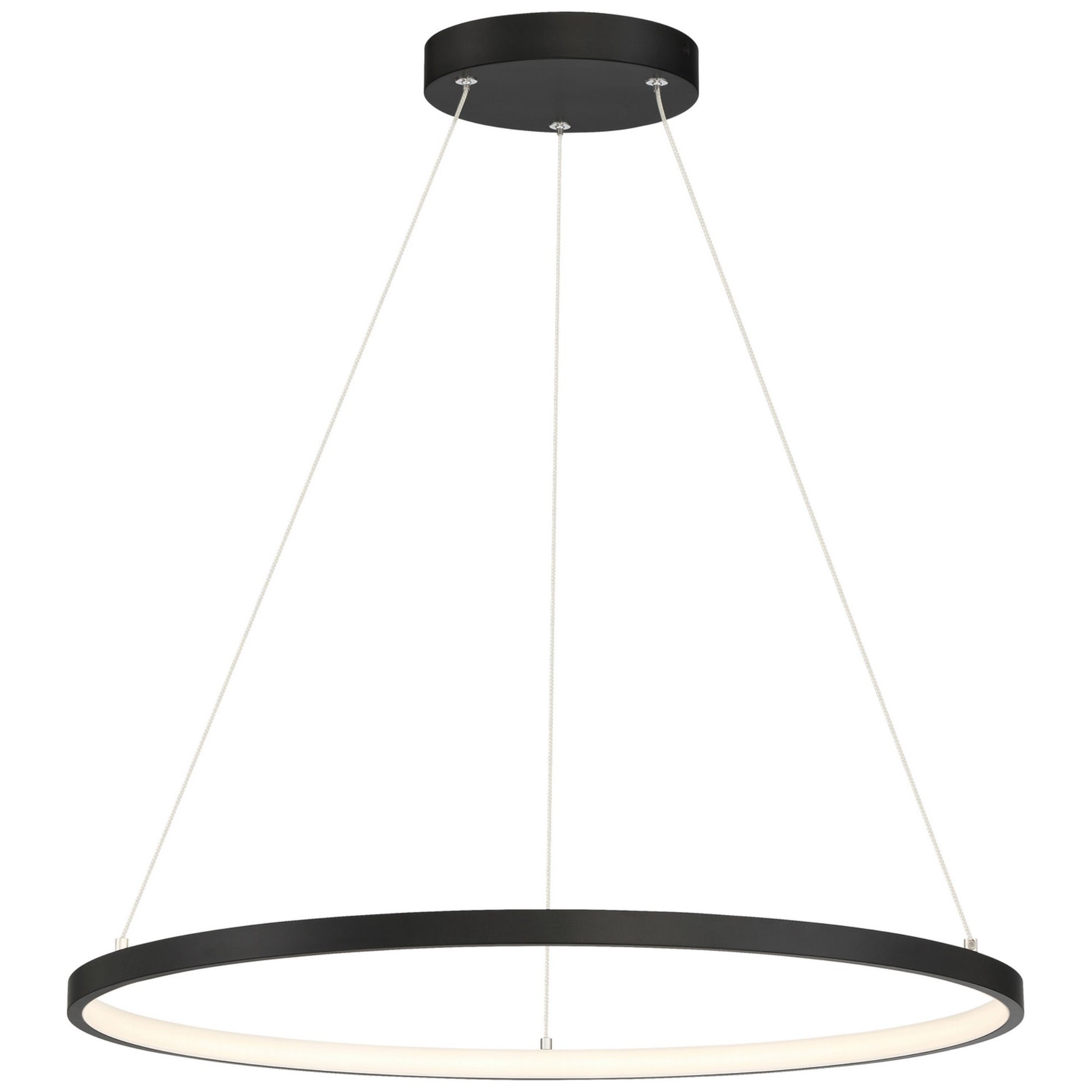 Anello 24" LED Pendant, Matte Black Finish - Bees Lighting