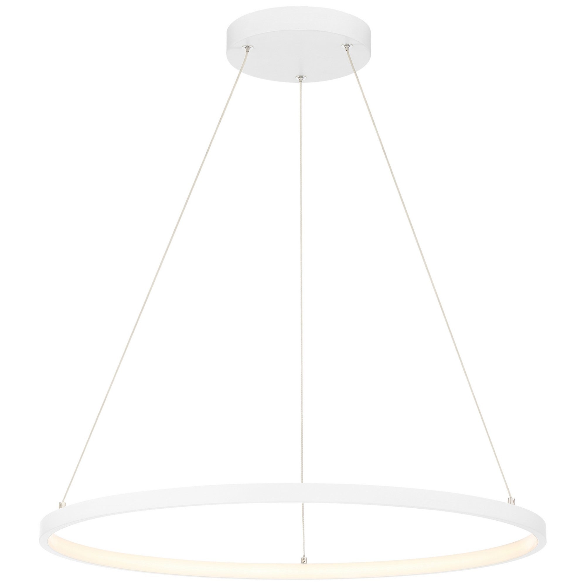 Anello 24" LED Pendant, Matte White Finish