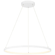 Anello 32" LED Pendant, Matte White Finish - Bees Lighting