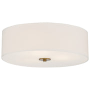 Mid Town 18" LED Flush Mount, Antique Brushed Brass Finish - Bees Lighting