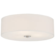 Mid Town 18" LED Flush Mount, Brushed Steel Finish - Bees Lighting