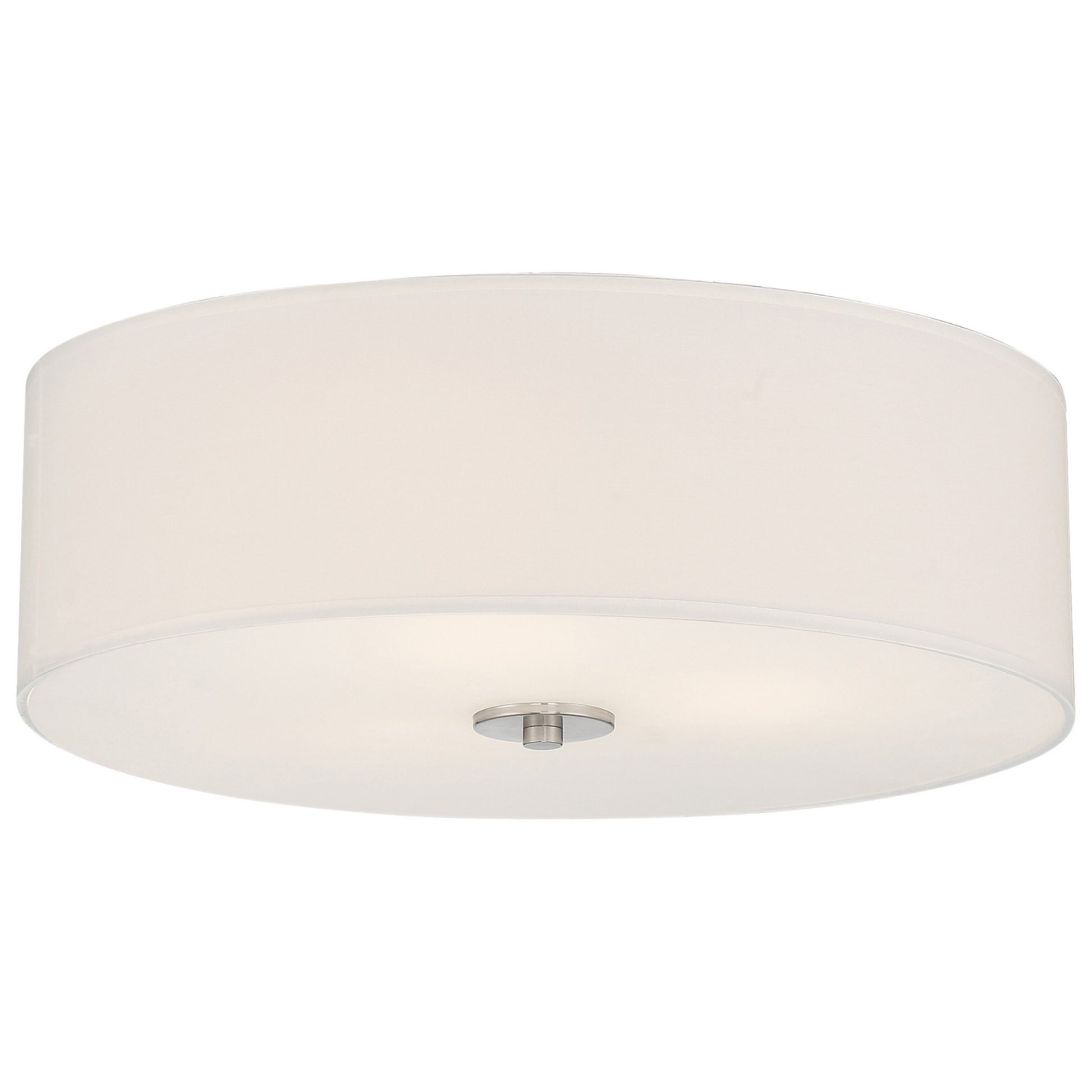 Mid Town 18" LED Flush Mount, Brushed Steel Finish - Bees Lighting