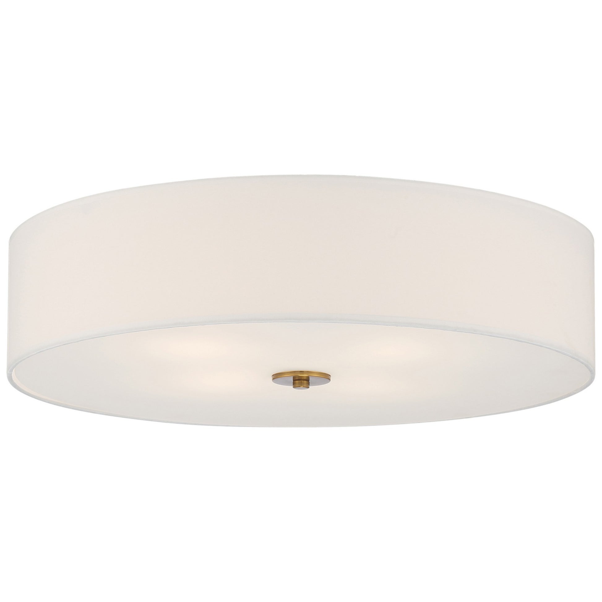 Mid Town 24" LED Flush Mount, Antique Brushed Brass Finish - Bees Lighting