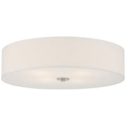 Mid Town 24" LED Flush Mount, Brushed Steel Finish - Bees Lighting