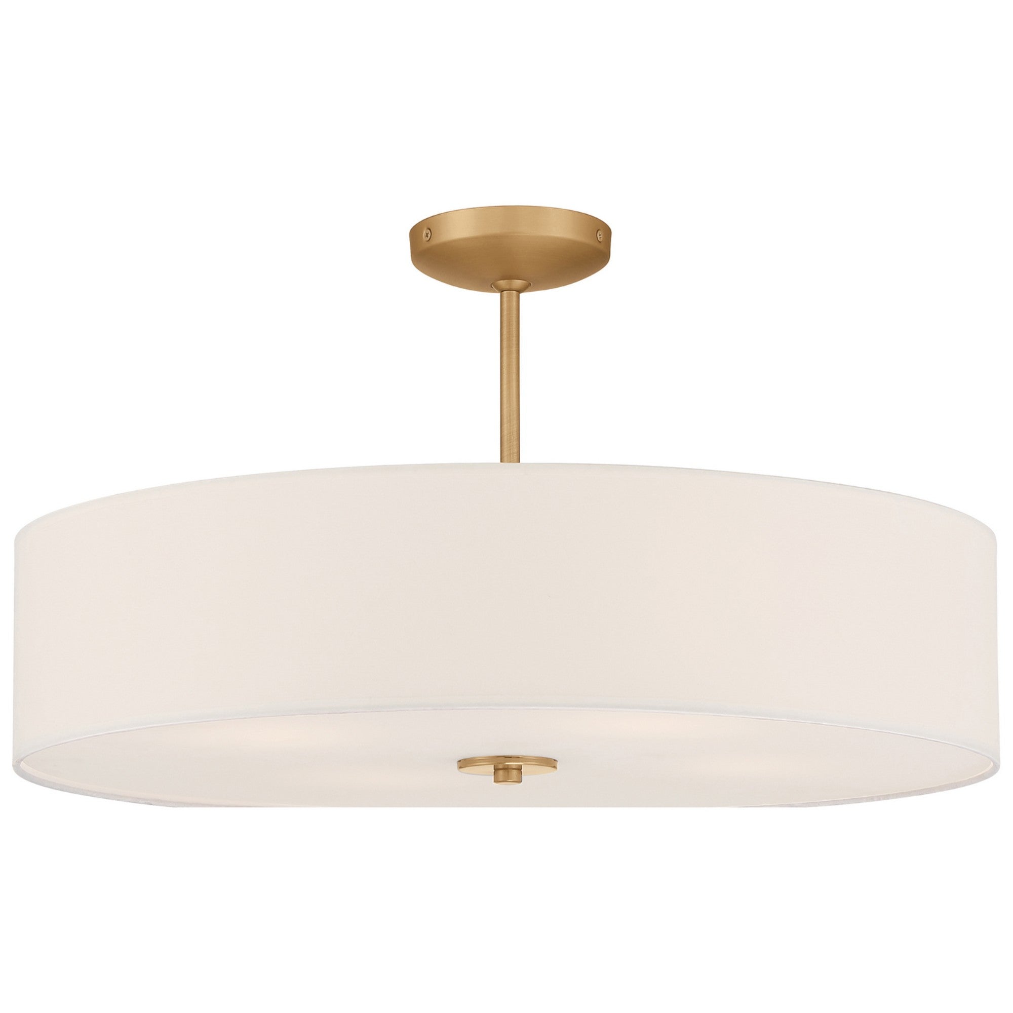 Mid Town 24" Convertible LED Pendant, Antique Brushed Brass Finish - Bees Lighting