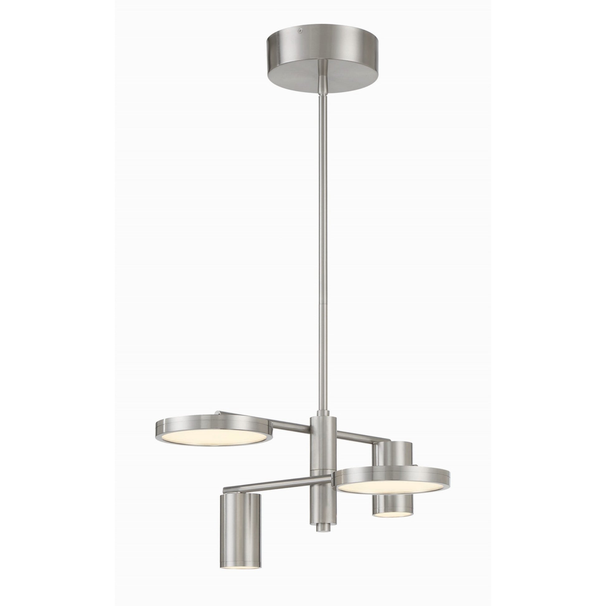 Swivel LED Chandelier Brushed Nickel finish - Bees Lighting