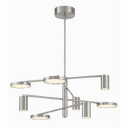 Swivel LED Chandelier Brushed Nickel finish - Bees Lighting