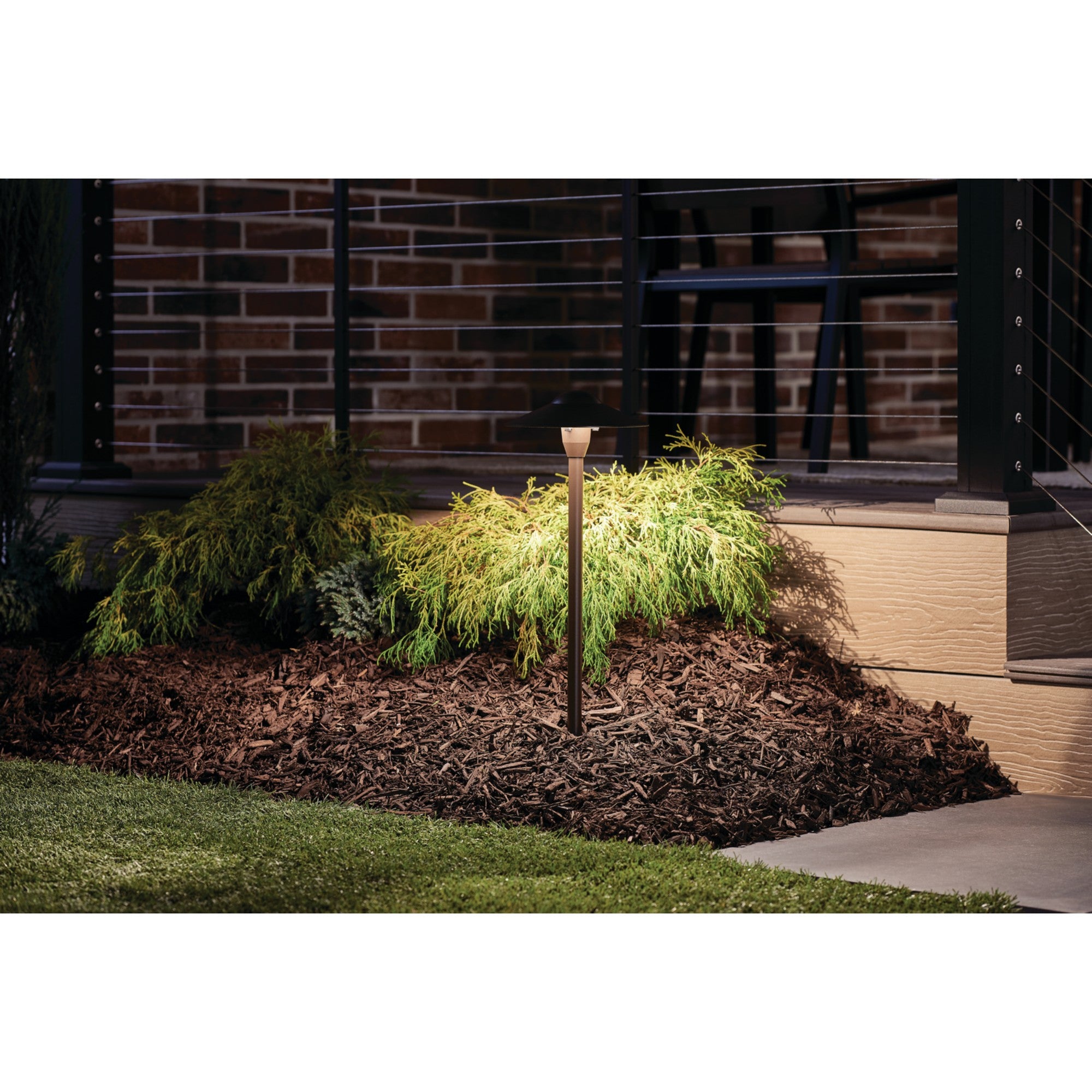 LED Retrofit 8" Dome Path Light, Textured Architectural Bronze