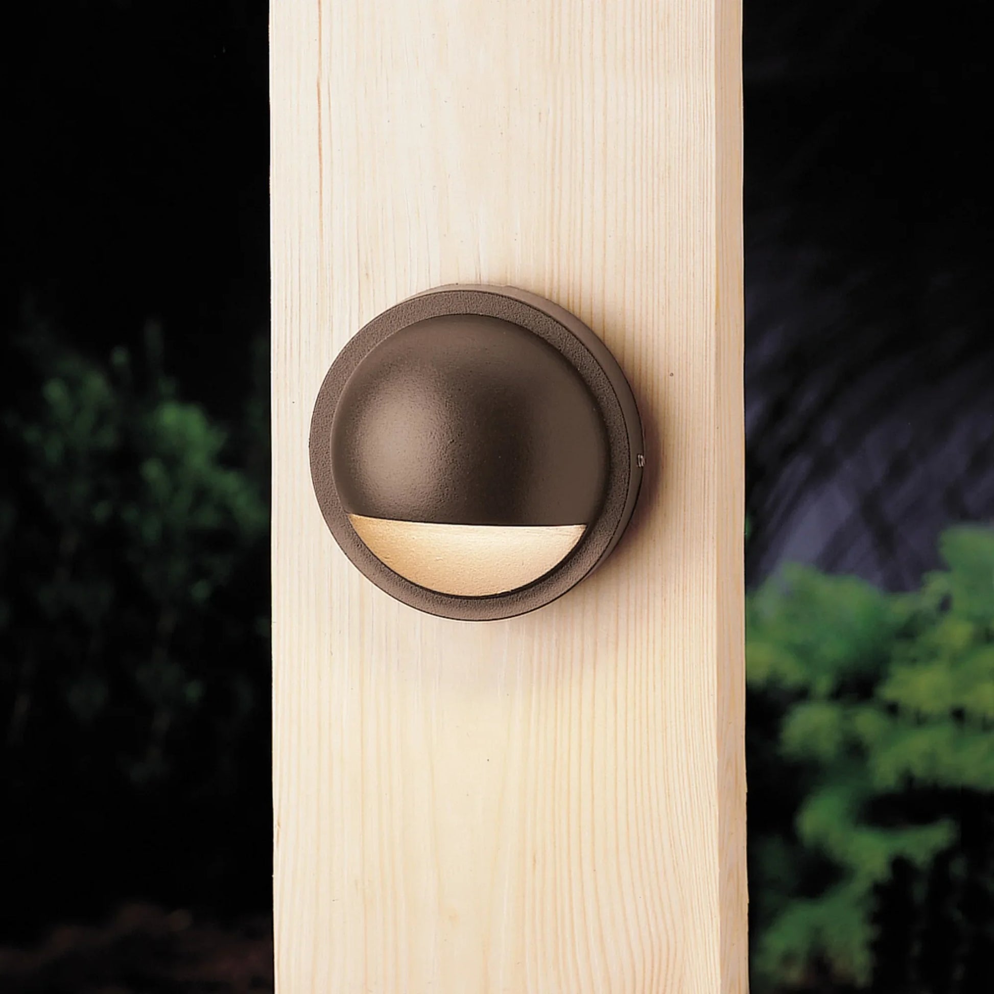 12V Landscape Half Moon Deck Light Textured Architectural Bronze - Bees Lighting