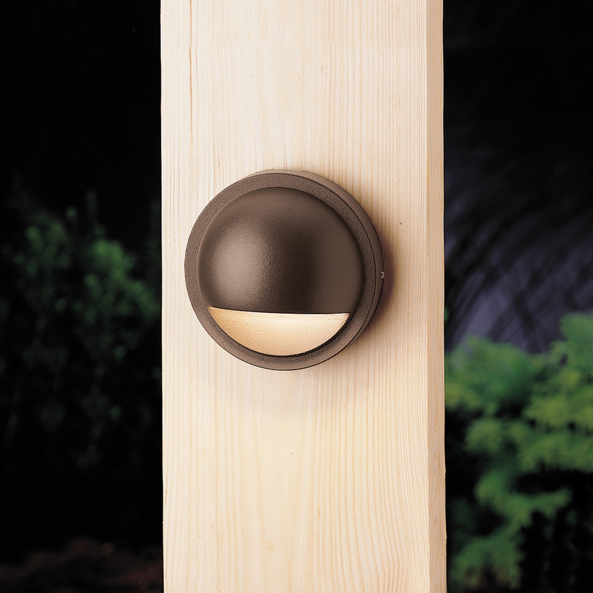 12V Landscape Half Moon Deck Light Textured Architectural Bronze - Bees Lighting