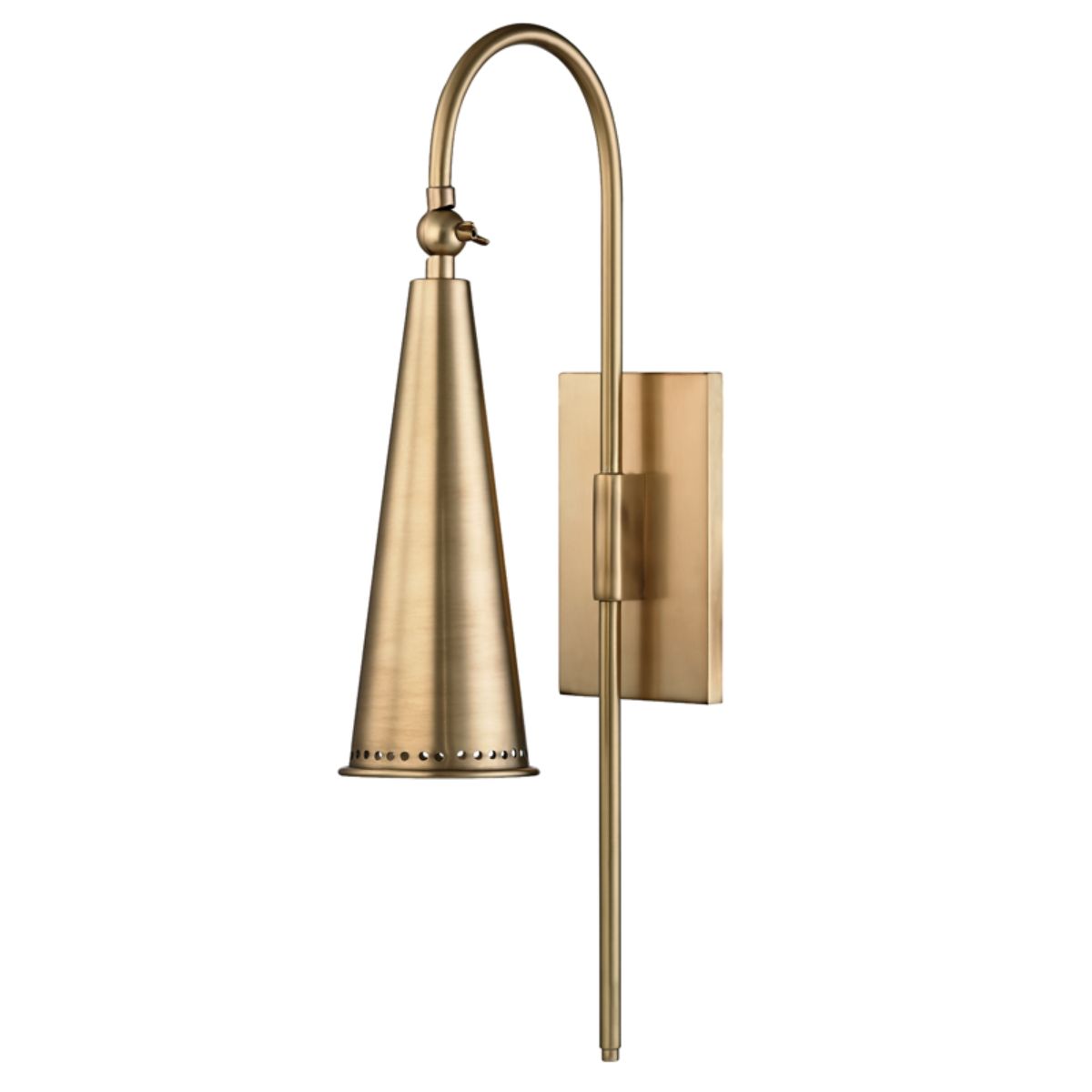 Alva 21 in. Armed Sconce Brass finish - Bees Lighting