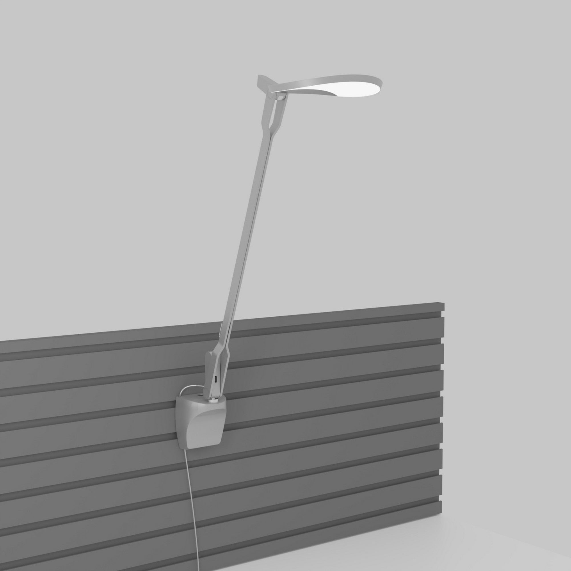 Splitty Pro Contemporary LED Selectable CCT Plug In Plug In Wall Lamp Silver Slatwall mount - Bees Lighting