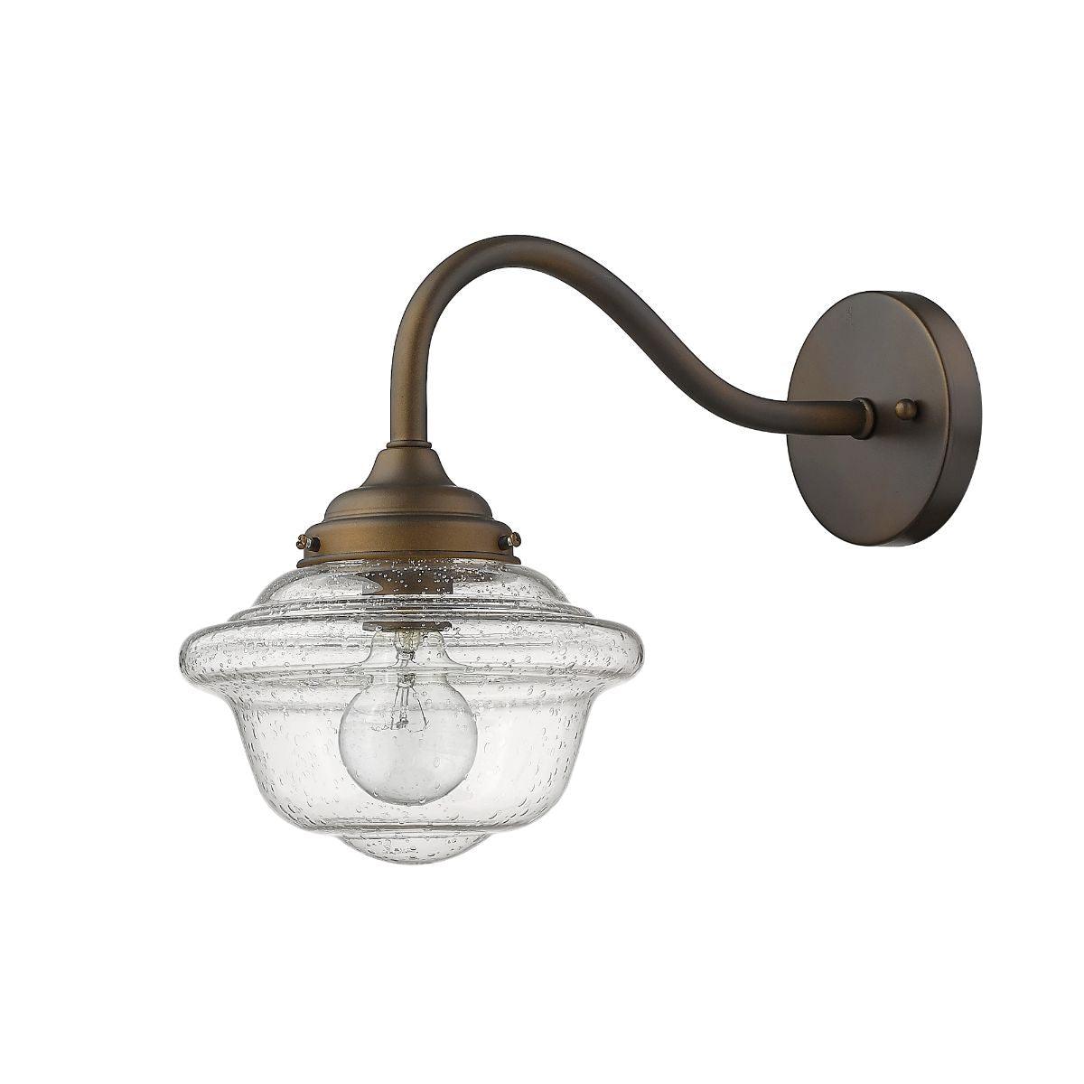 Romy 11 In. Outdoor Armed Sconce Bronze Finish