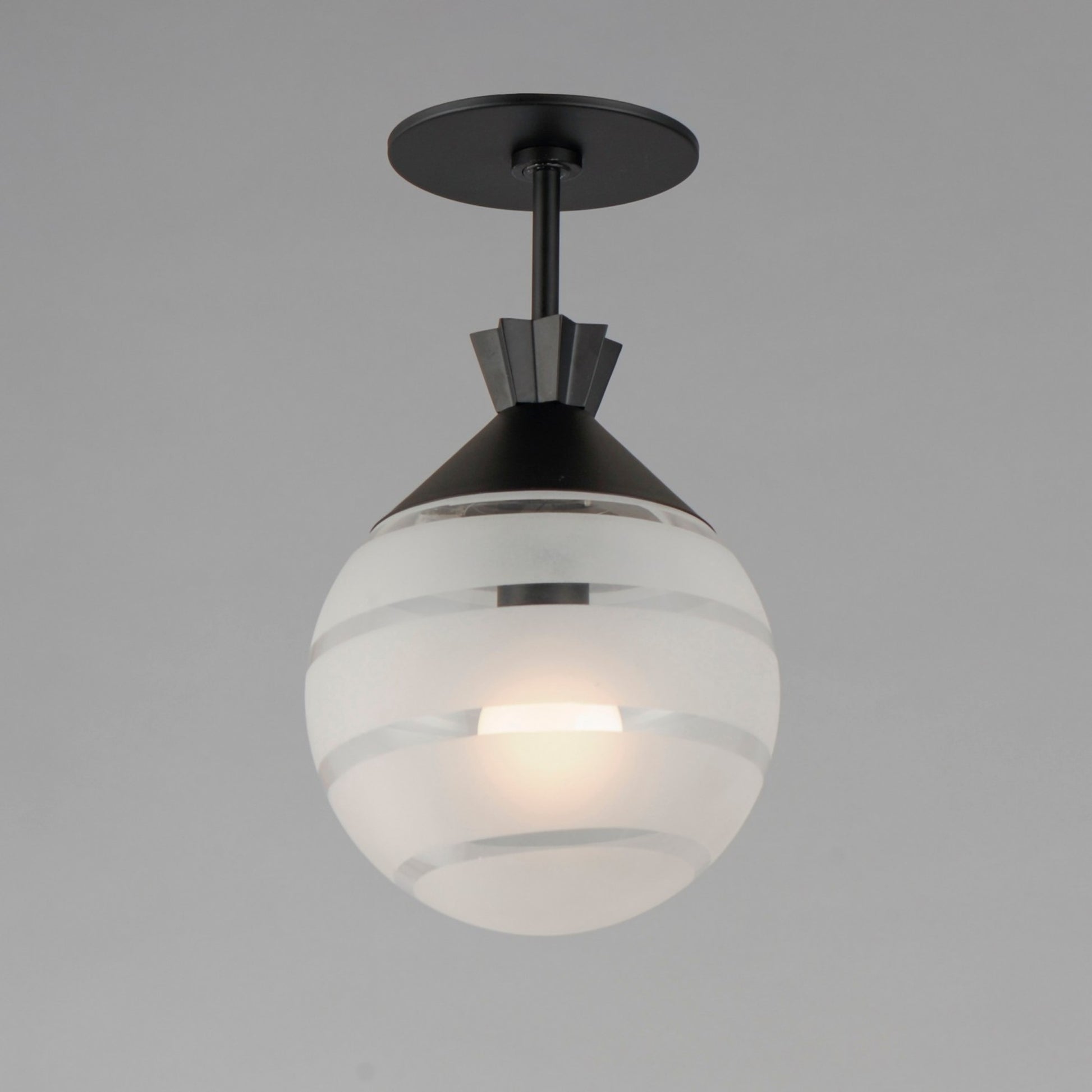 Copacabana 13" Semi-Flush / Pendant, Black Finish - Bees Lighting