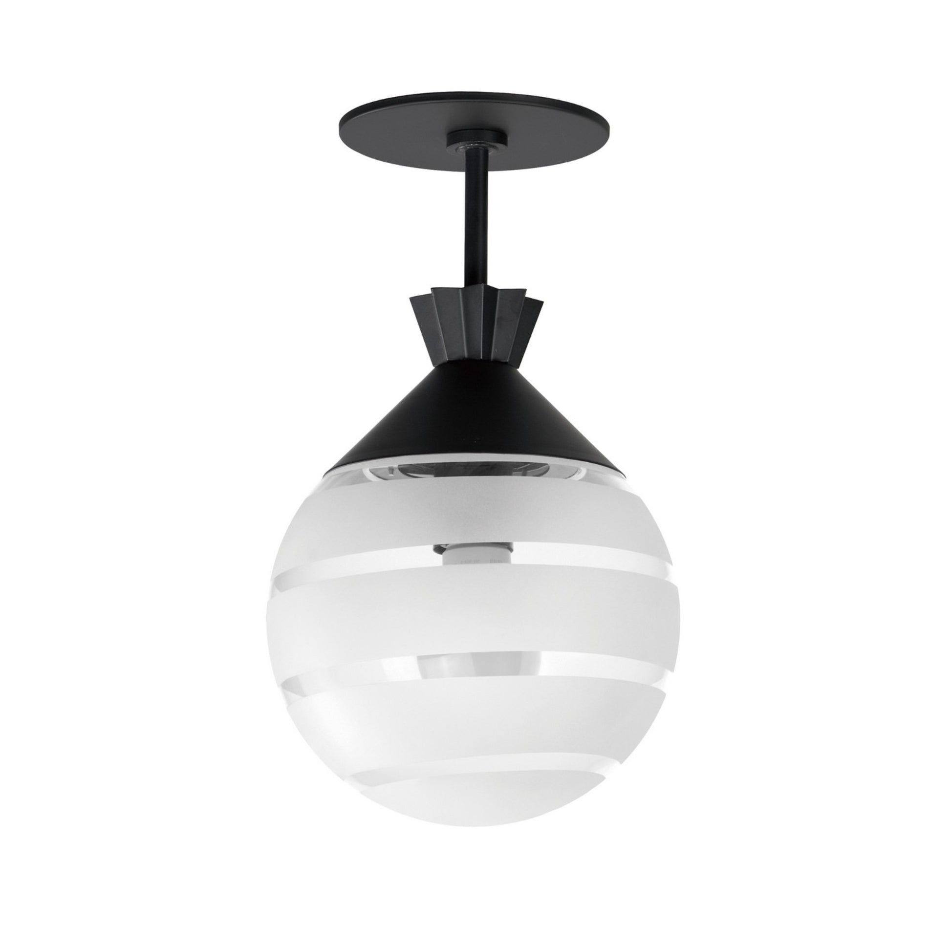 Copacabana 13" Semi-Flush / Pendant, Black Finish - Bees Lighting