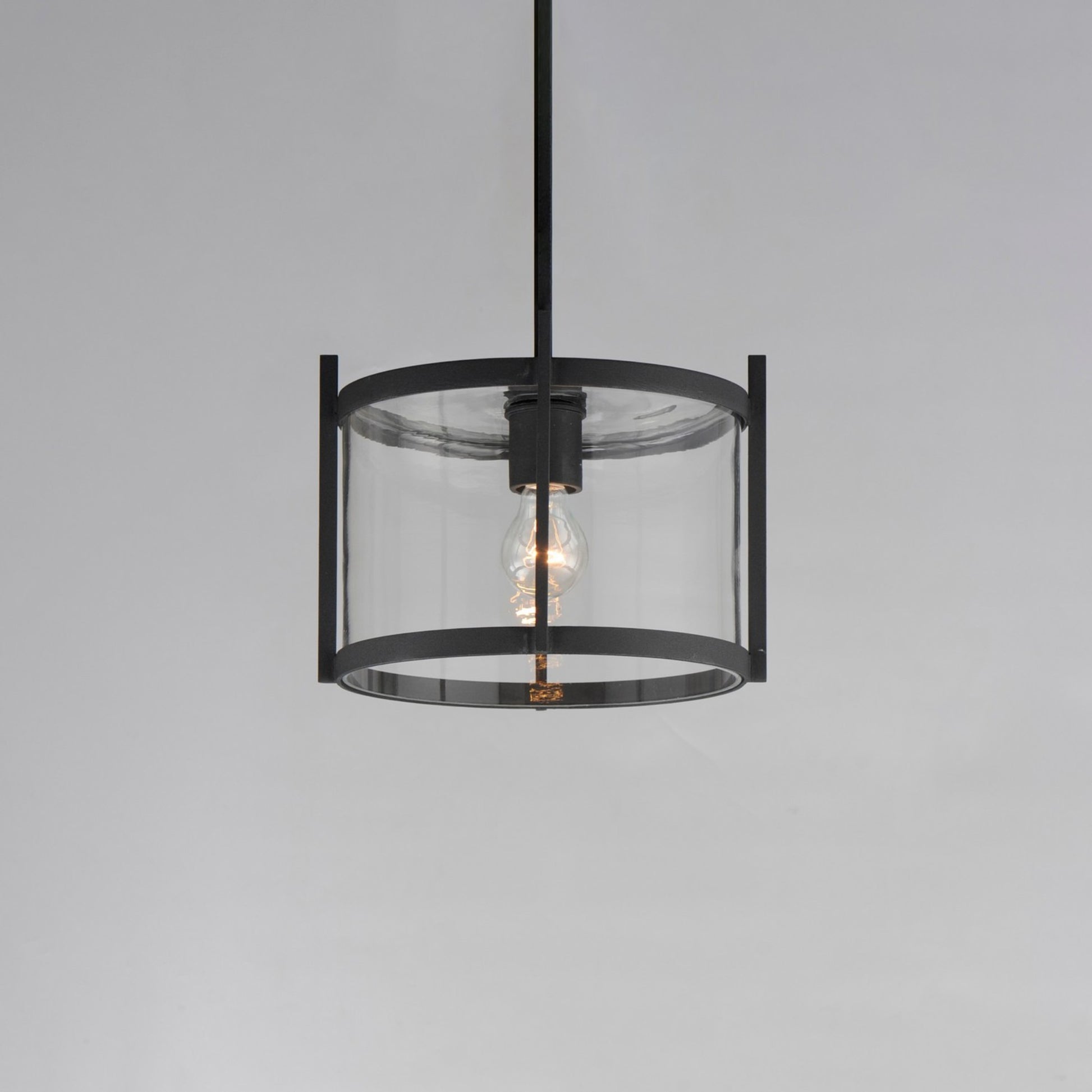 Belfry 12" Semi-Flush/Pendant, Black Finish - Bees Lighting