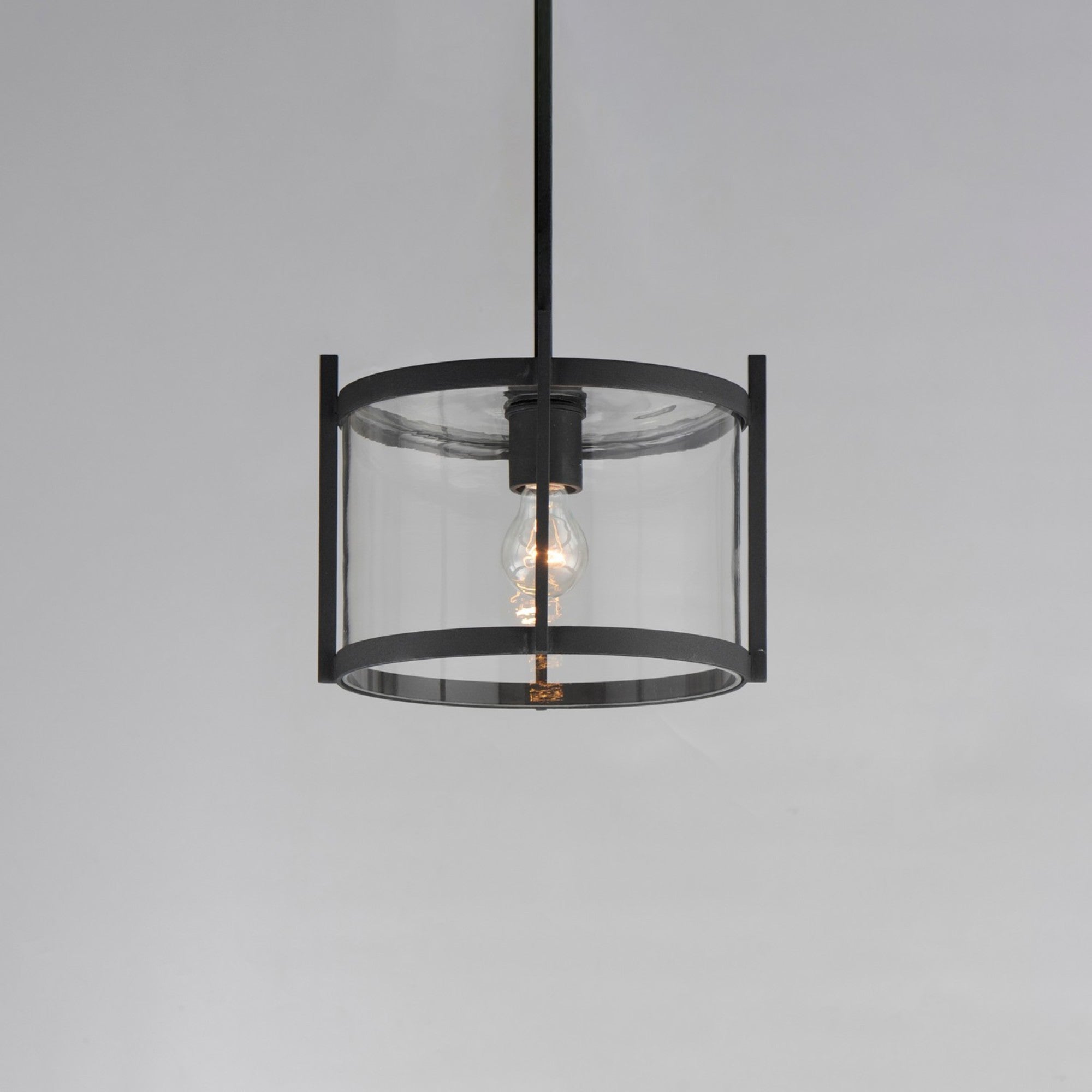 Belfry 12" Semi-Flush/Pendant, Black Finish - Bees Lighting