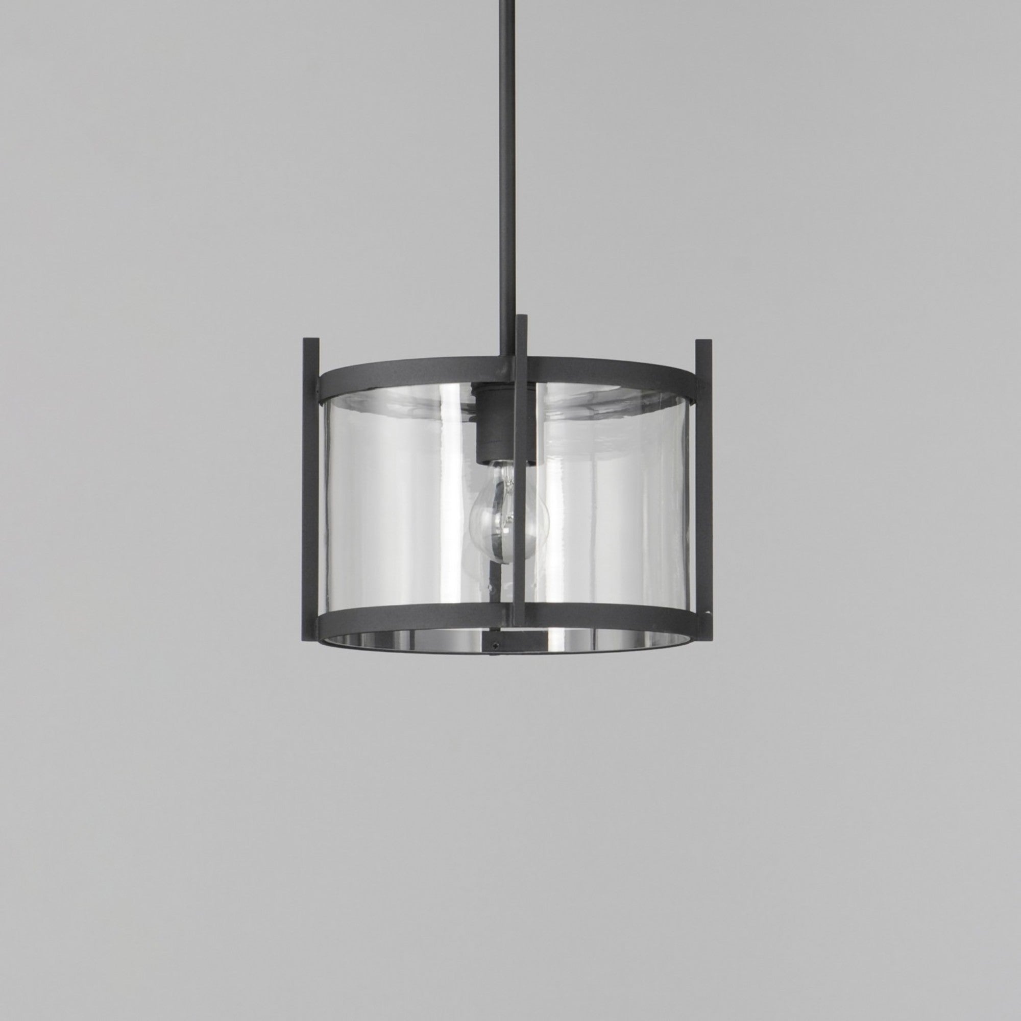 Belfry 12" Semi-Flush/Pendant, Black Finish - Bees Lighting
