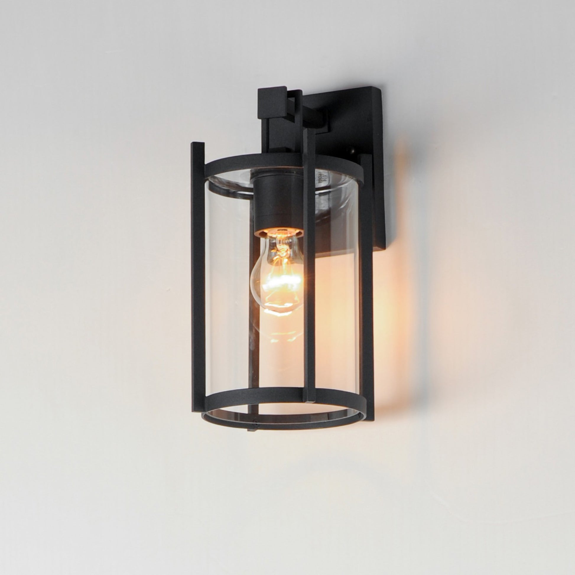Belfry 13" Outdoor Wall Sconce, Black Finish - Bees Lighting