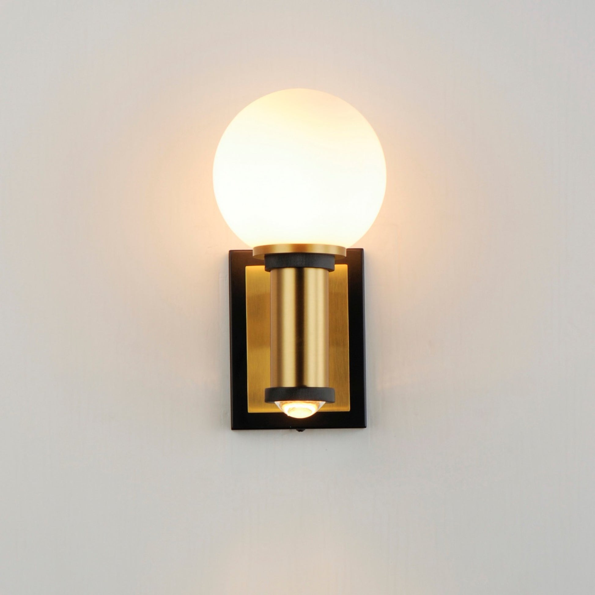 San Simeon 12" LED Wall Sconce, Natural Aged Brass Finish - Bees Lighting