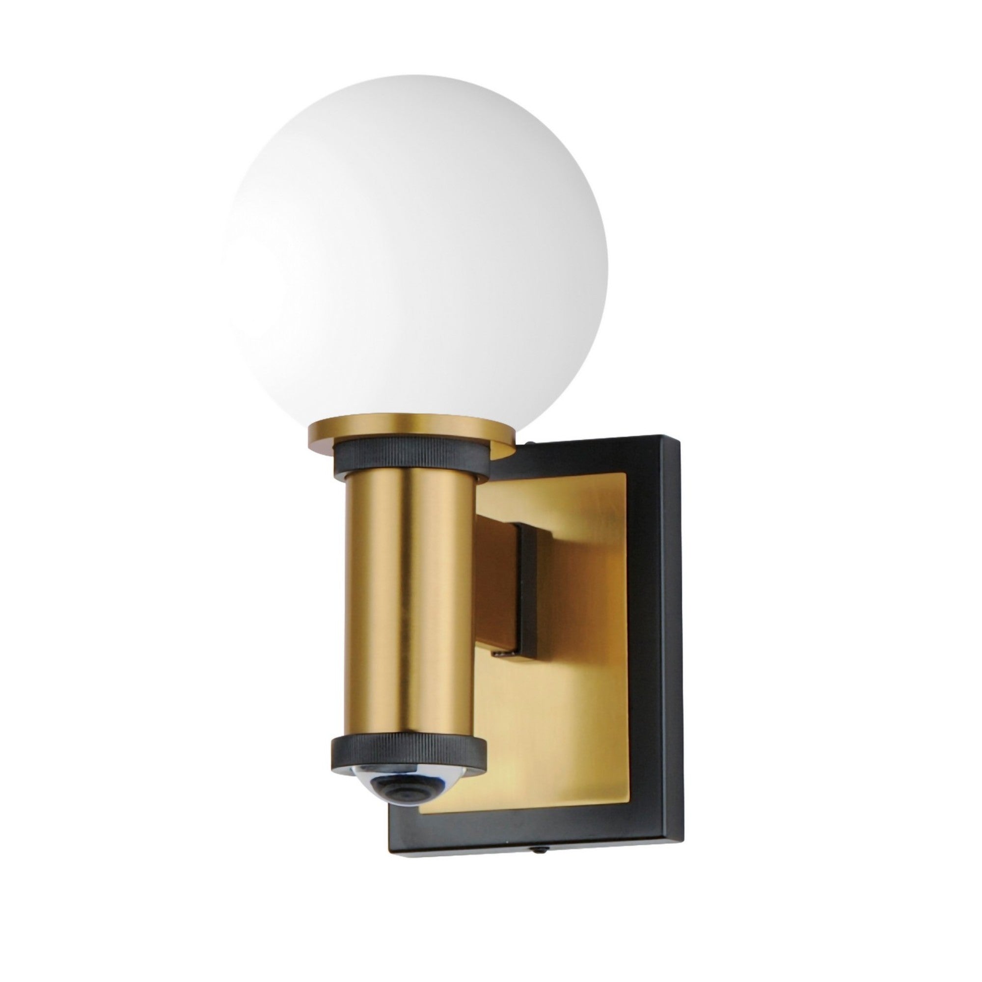 San Simeon 12" LED Wall Sconce, Natural Aged Brass Finish - Bees Lighting