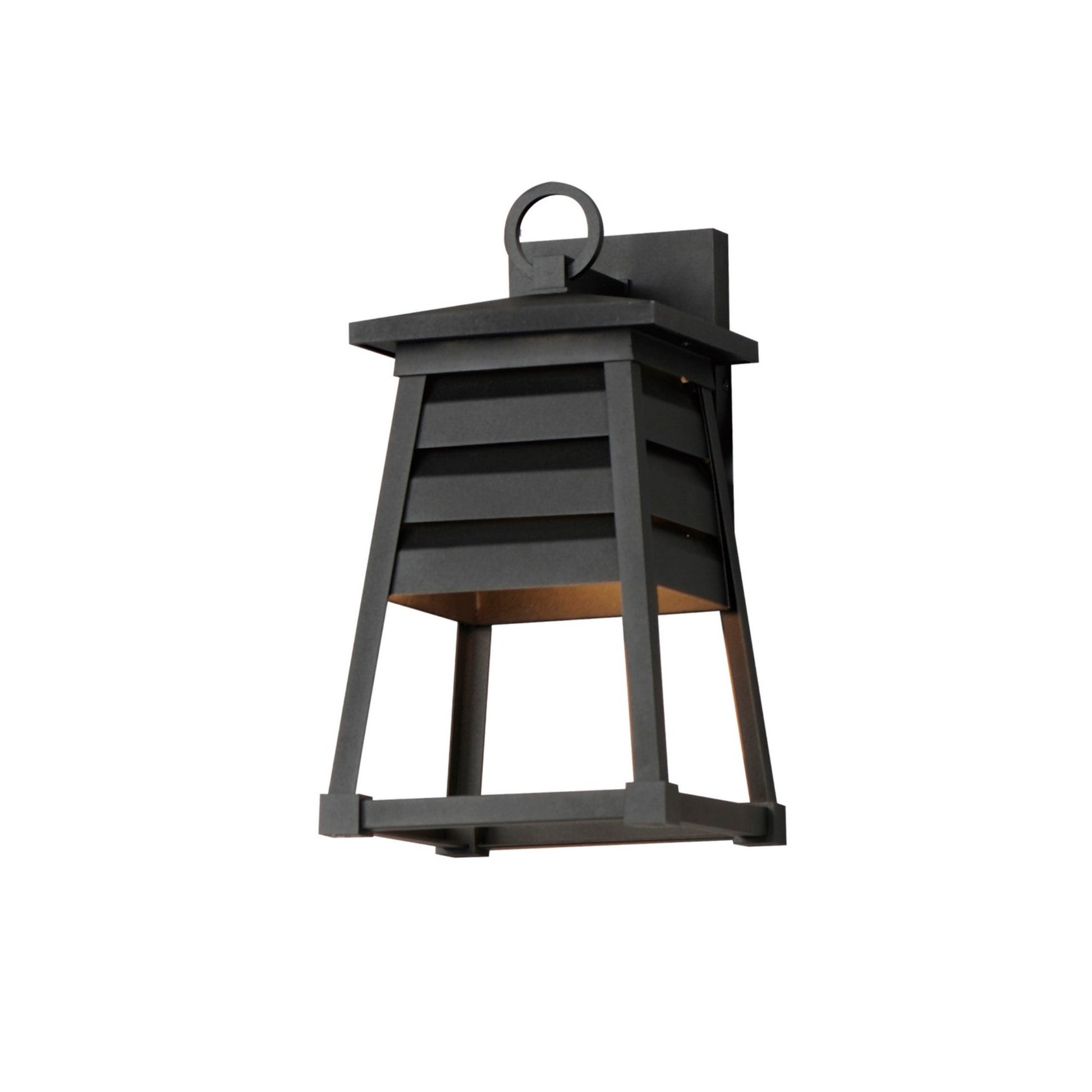 Shutters 14" Outdoor Wall Sconce, Black Finish - Bees Lighting