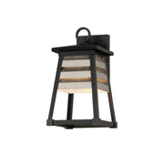 Shutters 14" Outdoor Wall Sconce, Weathered Zinc Finish - Bees Lighting