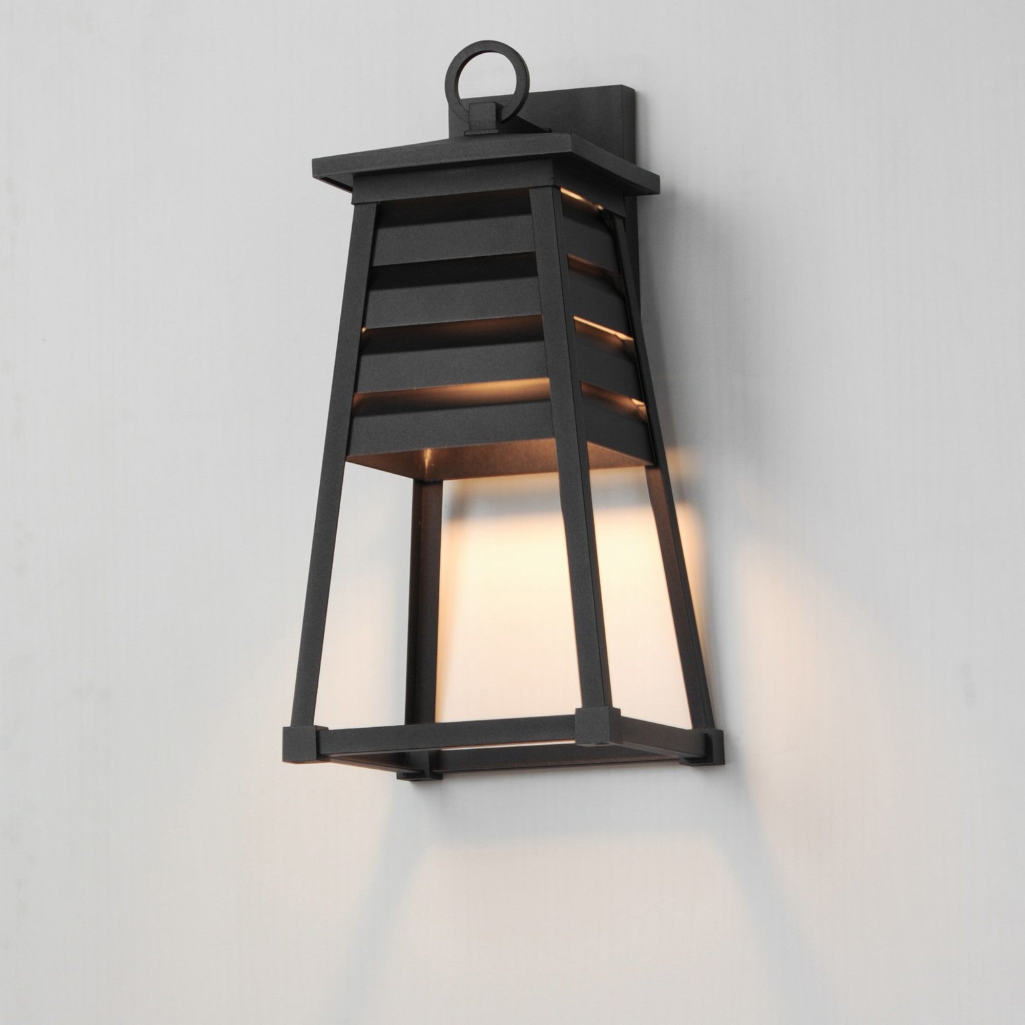 Shutters 18" Outdoor Wall Sconce, Black Finish - Bees Lighting