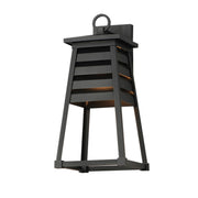 Shutters 18" Outdoor Wall Sconce, Black Finish - Bees Lighting