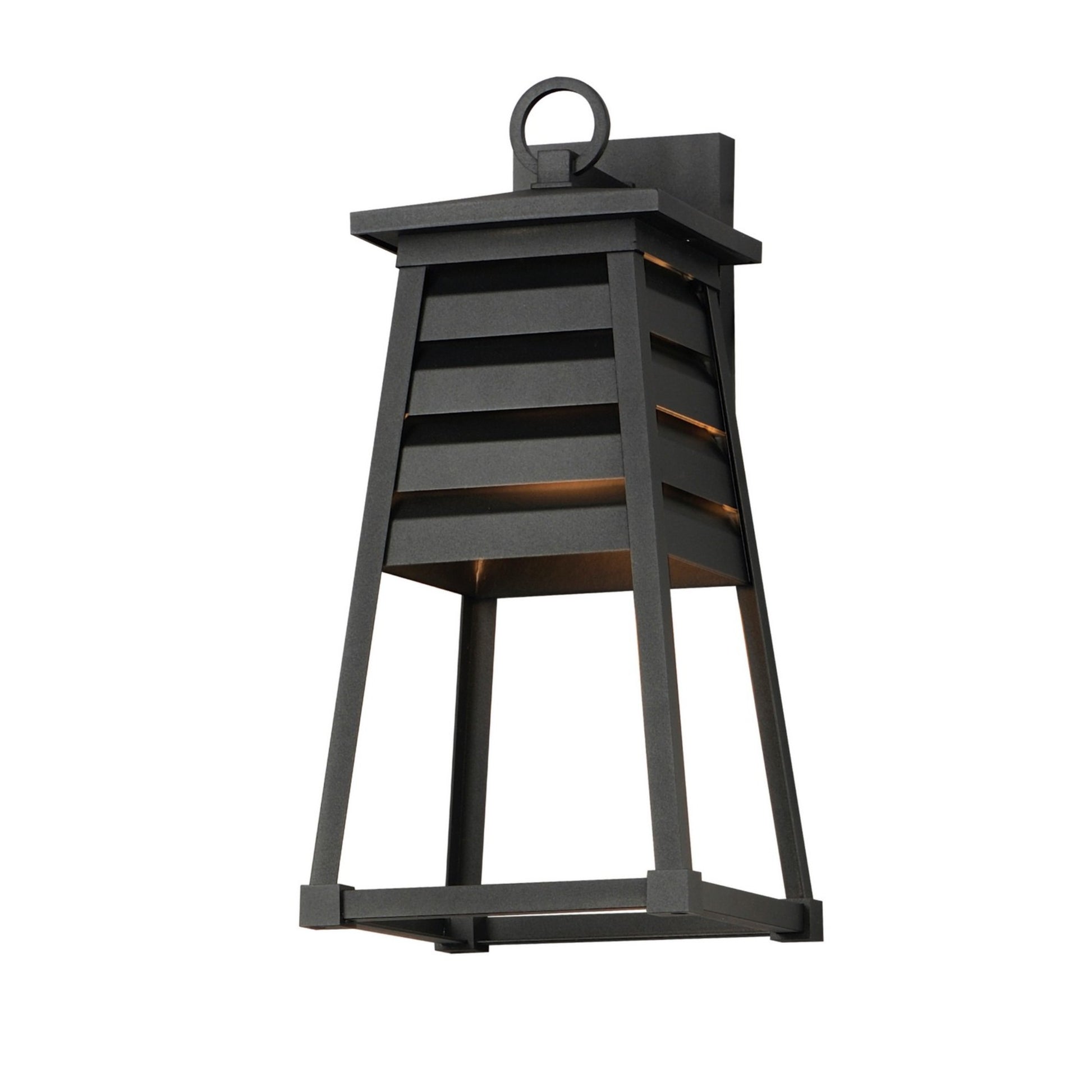Shutters 18" Outdoor Wall Sconce, Black Finish - Bees Lighting