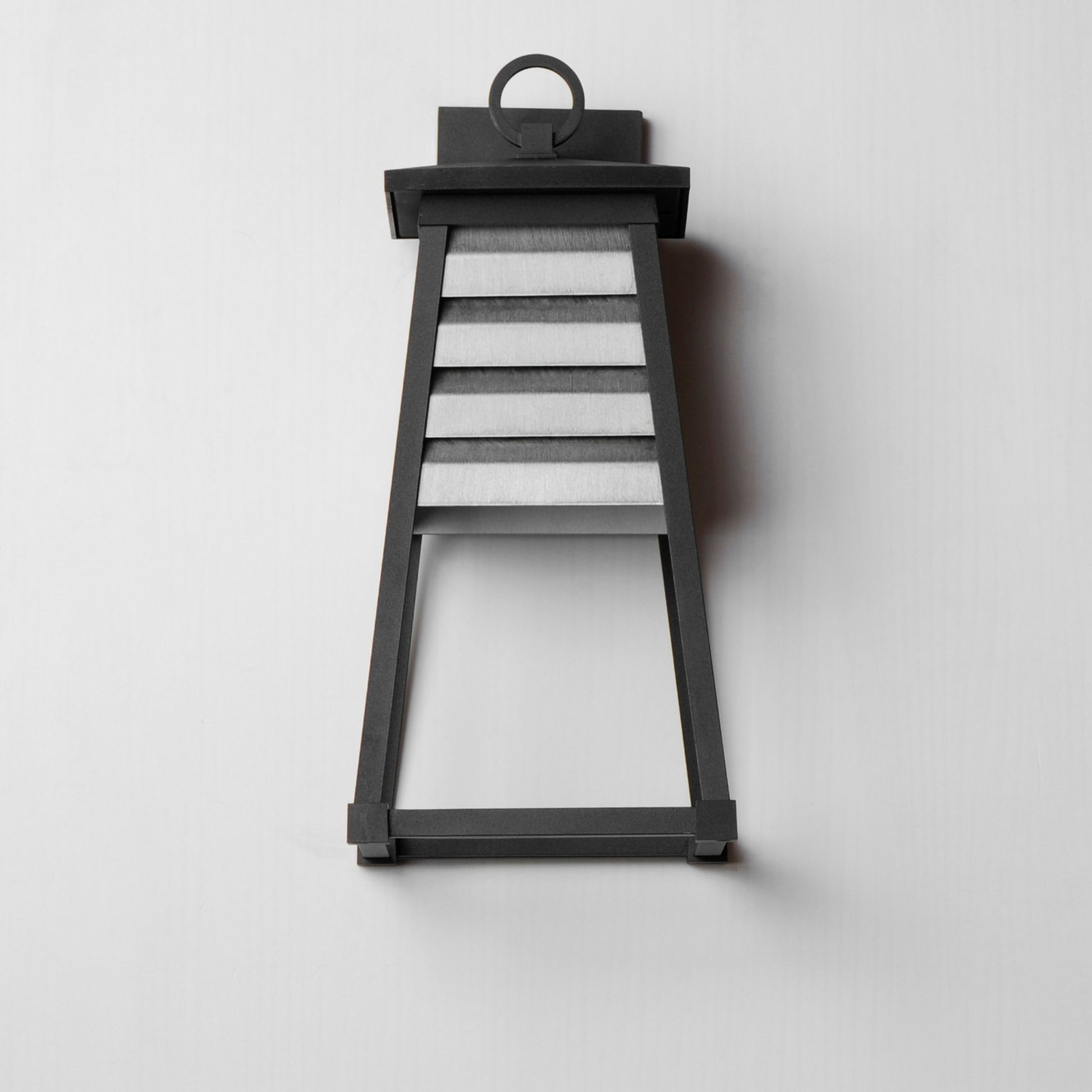 Shutters 18" Outdoor Wall Sconce, Weathered Zinc Finish - Bees Lighting