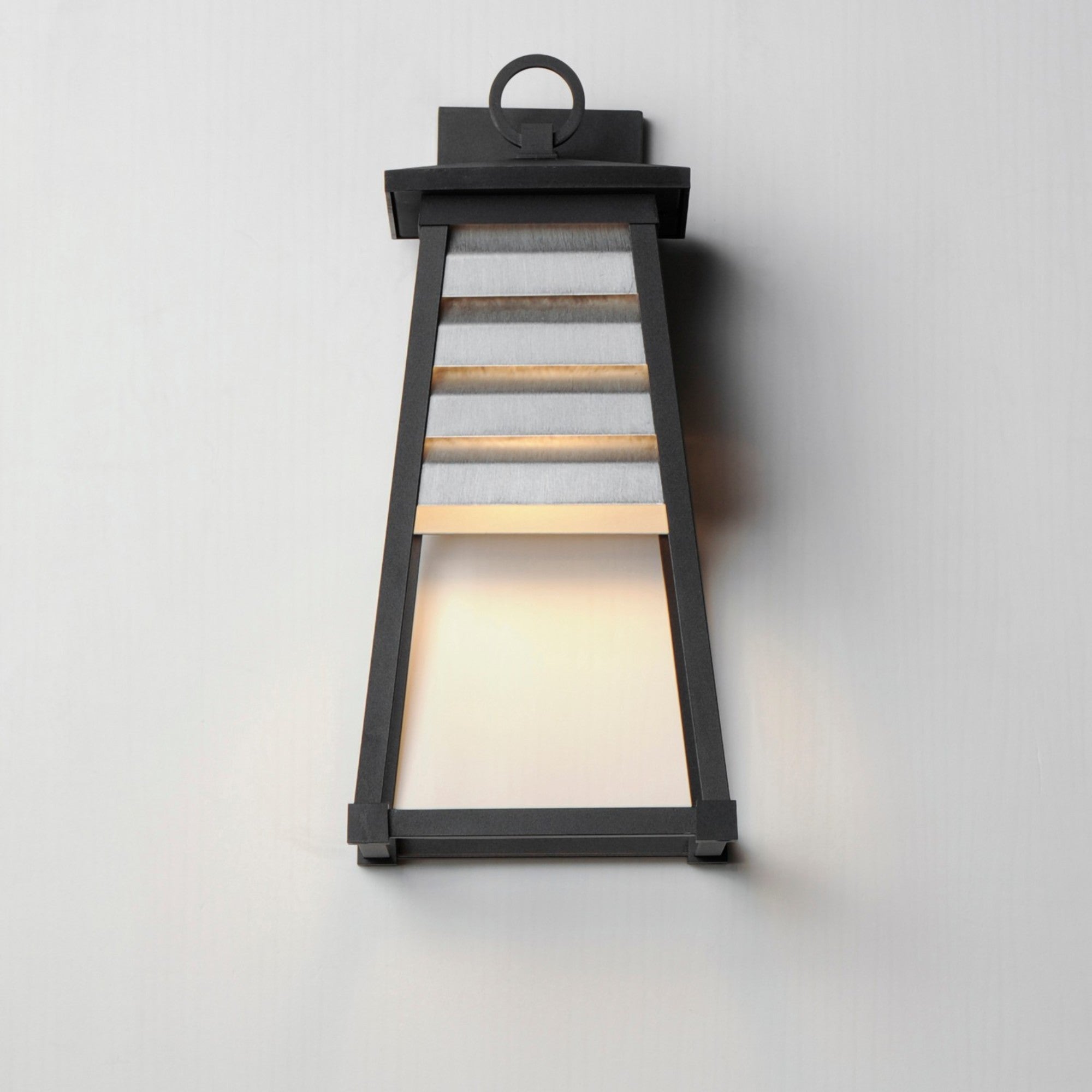 Shutters 18" Outdoor Wall Sconce, Weathered Zinc Finish - Bees Lighting