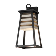 Shutters 18" Outdoor Wall Sconce, Weathered Zinc Finish - Bees Lighting