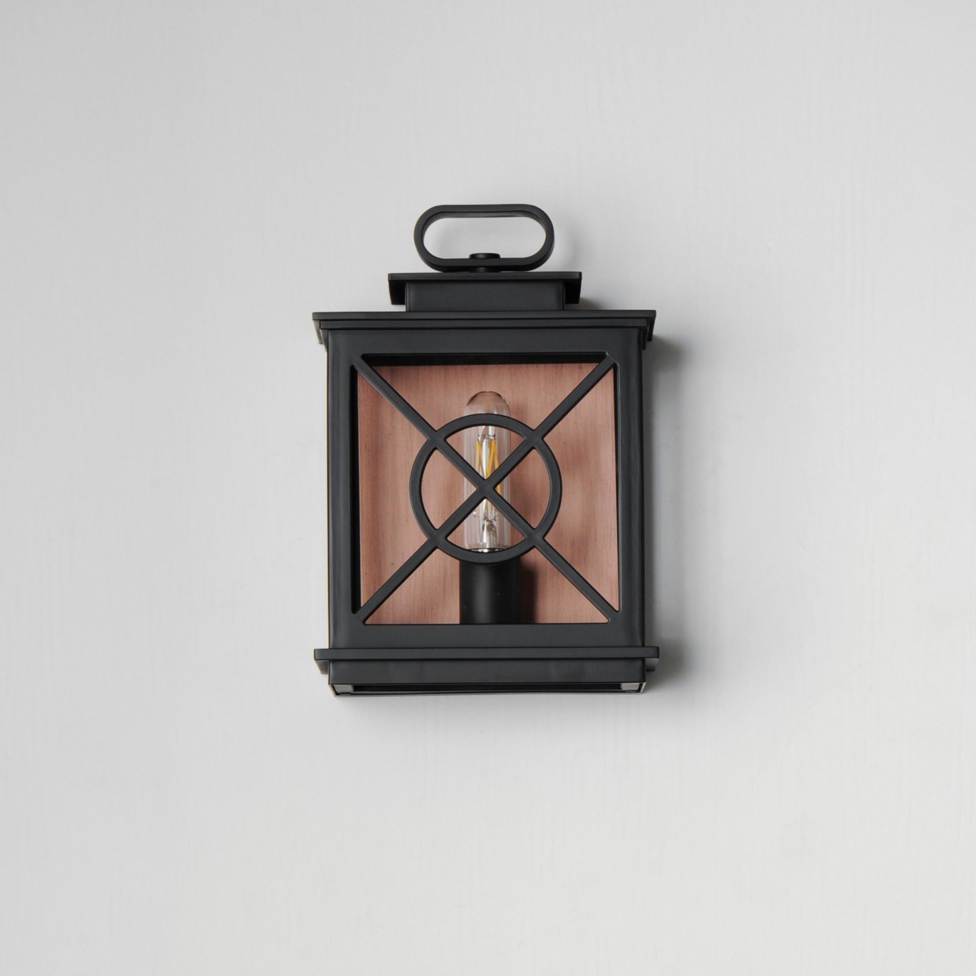 Yorktown VX 12" Outdoor Wall Sconce, Black & Aged Copper Finish - Bees Lighting