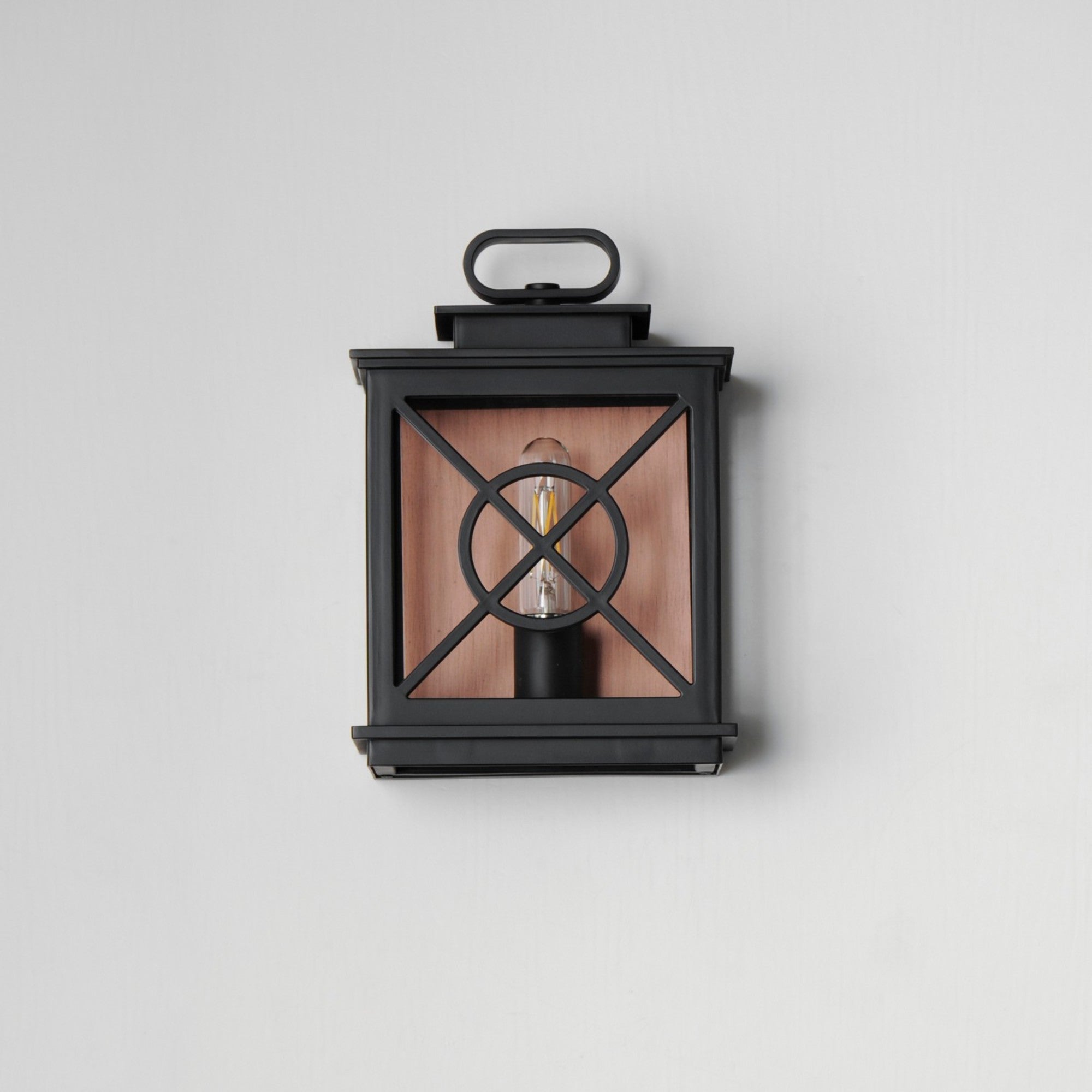 Yorktown VX 12" Outdoor Wall Sconce, Black & Aged Copper Finish - Bees Lighting