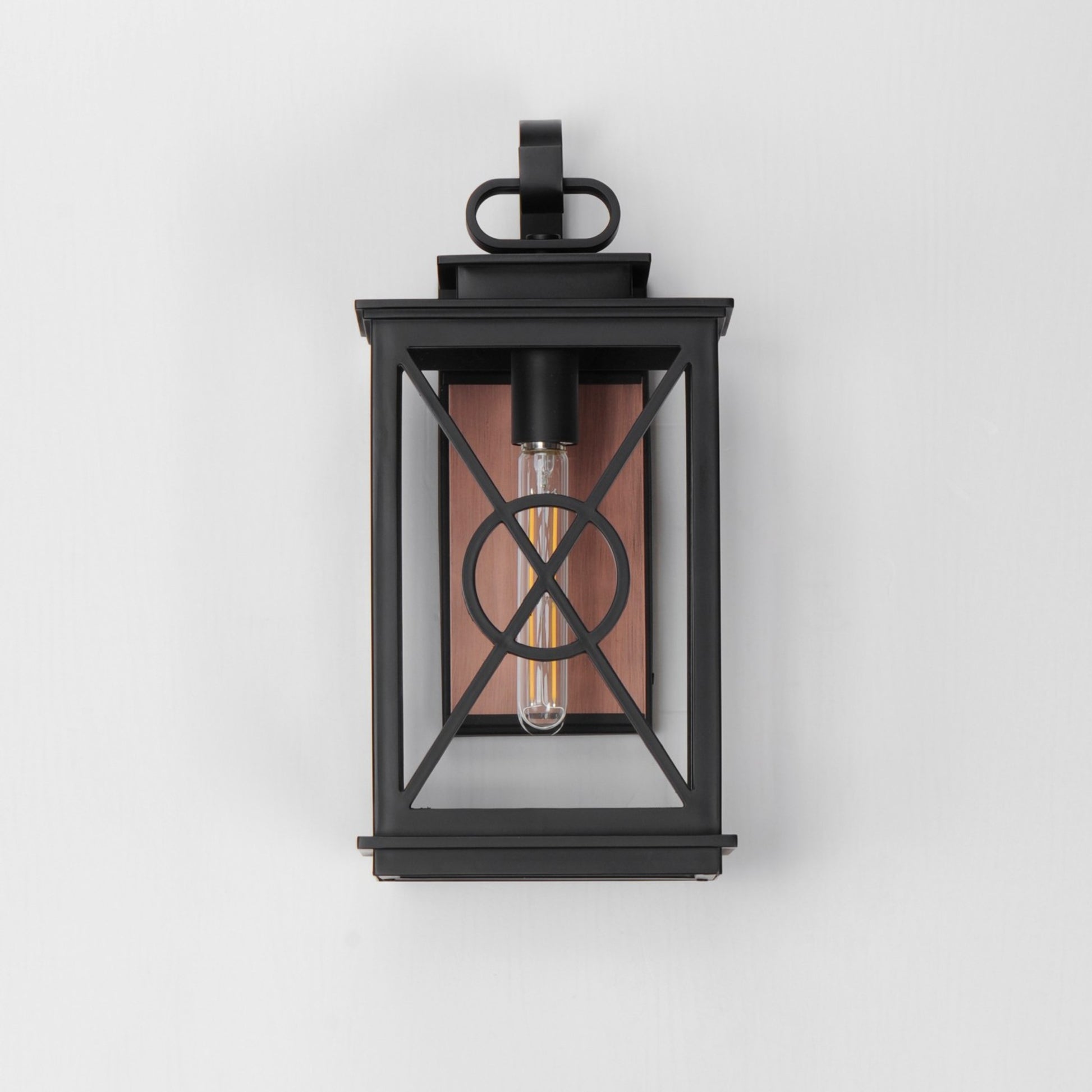 Yorktown VX 18" Outdoor Wall Sconce, Black & Aged Copper Finish - Bees Lighting