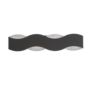 Vaughan 24" LED Vanity, Silver & Black Finish - Bees Lighting
