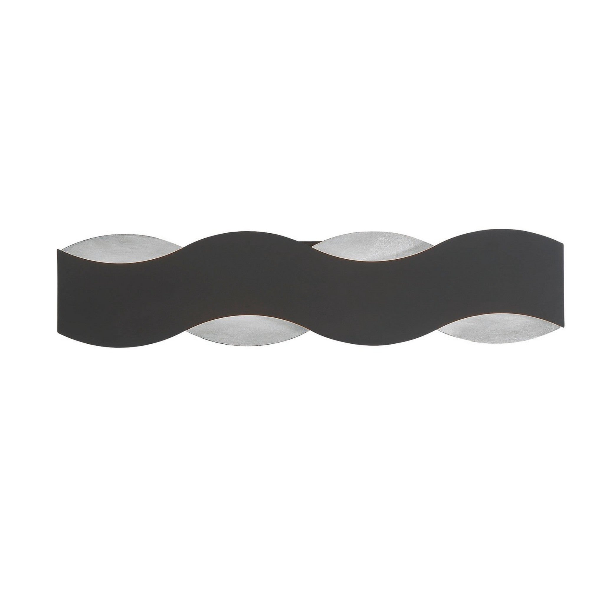 Vaughan 24" LED Vanity, Silver & Black Finish - Bees Lighting