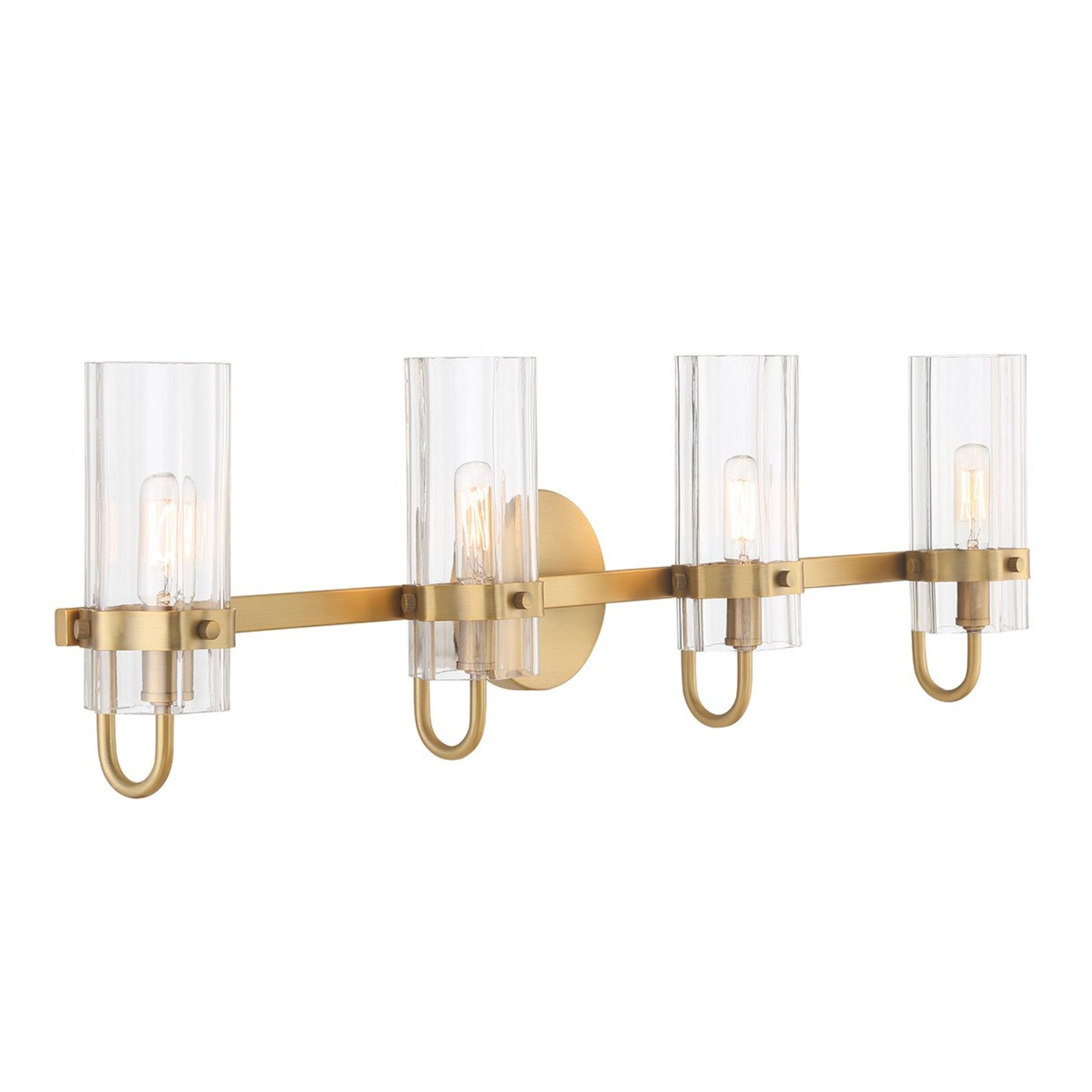 Brook 4-Light 31" Vanity, Gold Finish - Bees Lighting
