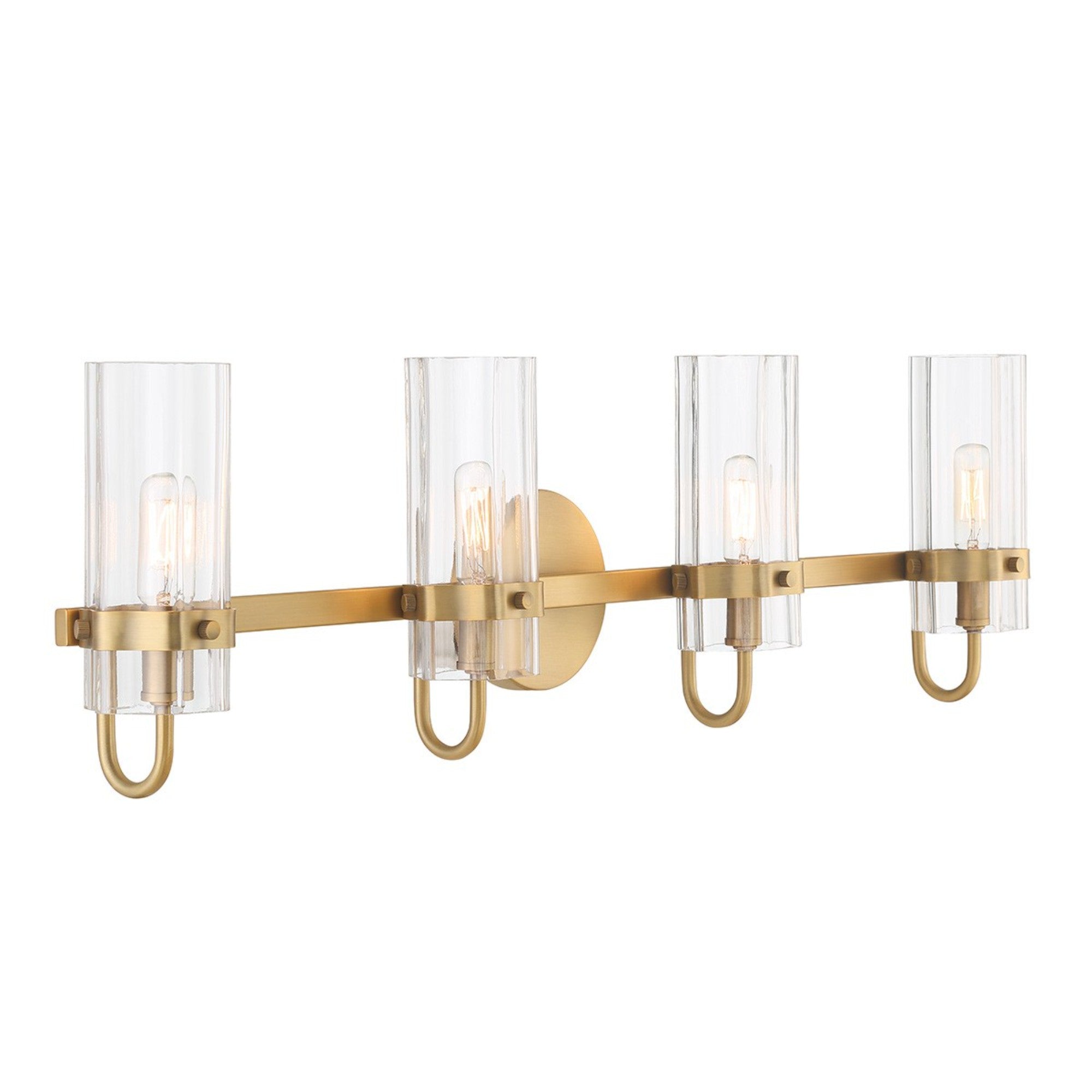 Brook 4-Light 31" Vanity, Gold Finish - Bees Lighting